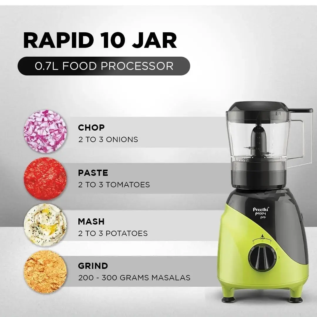 Buy Preethi Peppy Pro 750 Watts ,4 Jars online at best price