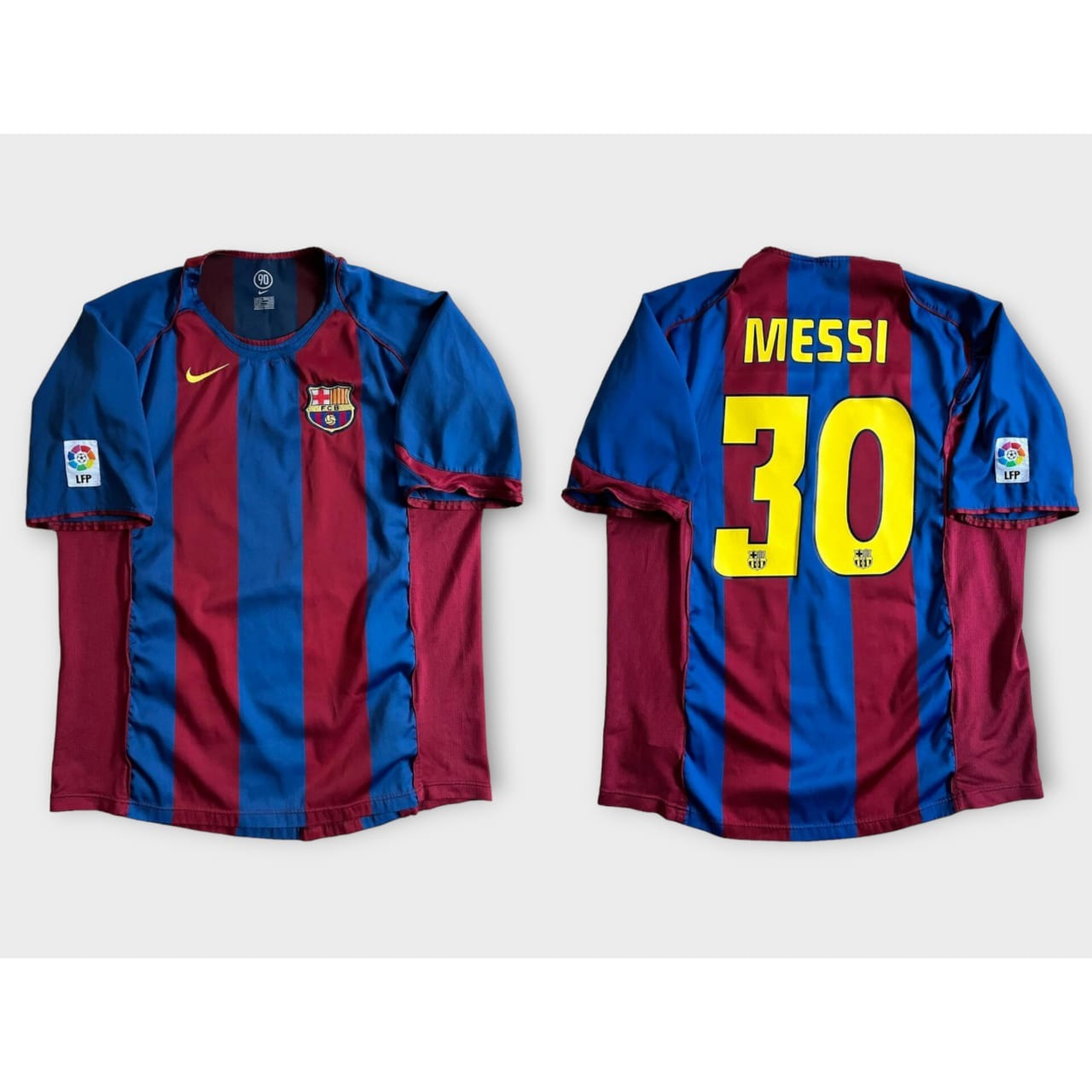 Buy BARCELONA 04/05 HOME KIT RETRO FAN VERSION (MESSI 30) online 