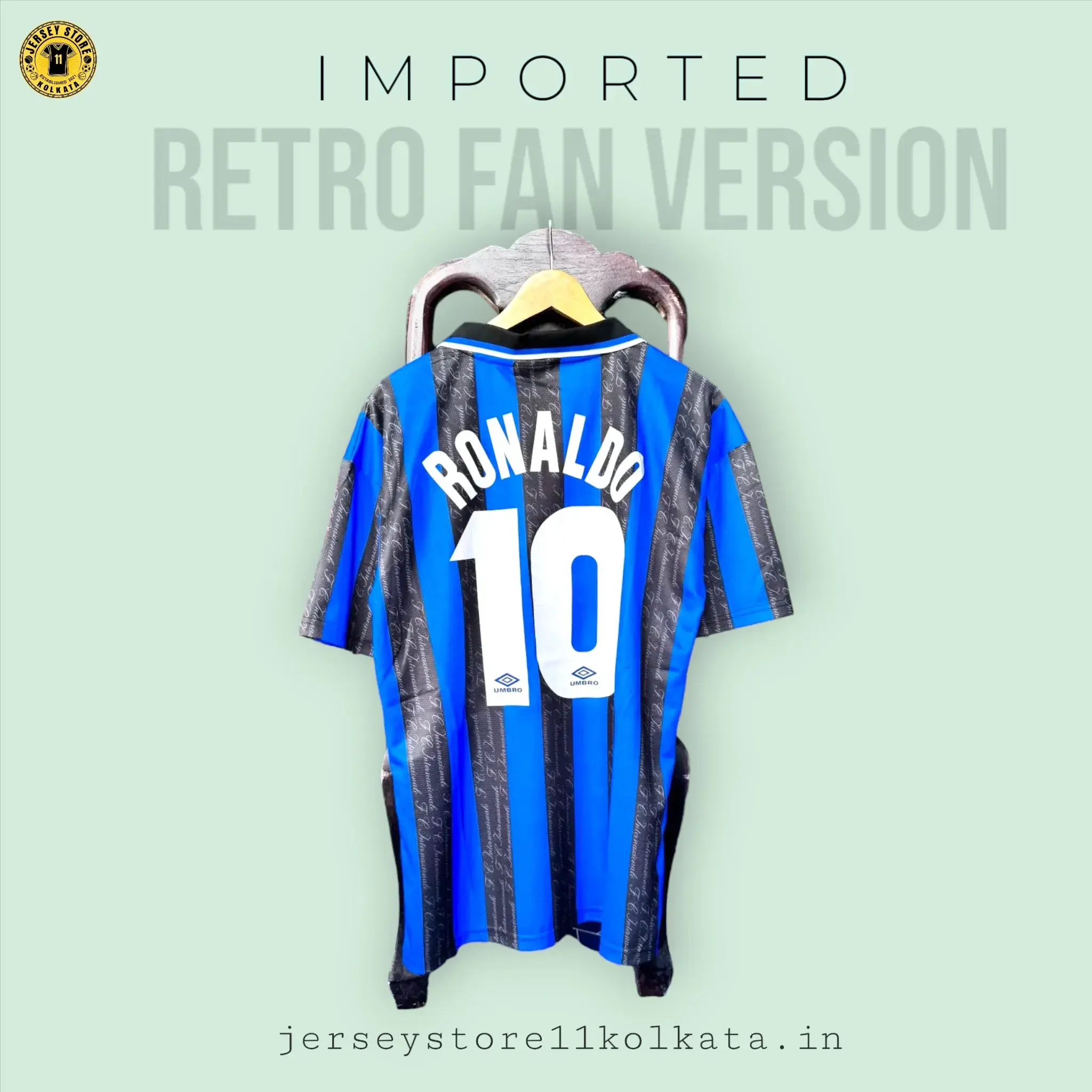 Buy INTER MILAN 97/98 HOME KIT IMPORTED RETRO FAN VERSION (RONALDO