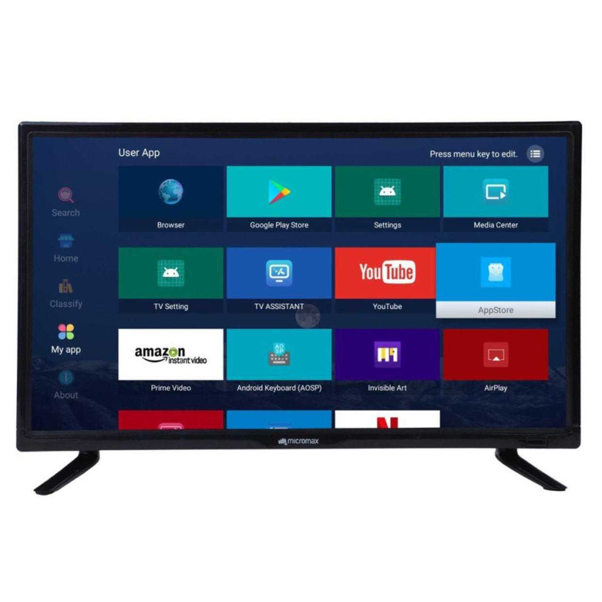Micromax Smart LED TV 60 cm (24 inch) HD Ready LED Smart Android Based TV (24VS1000HD) - 1