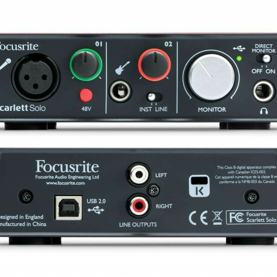 Buy Focusrite Scarlett Solo online at best price | Joyram Musical Mart