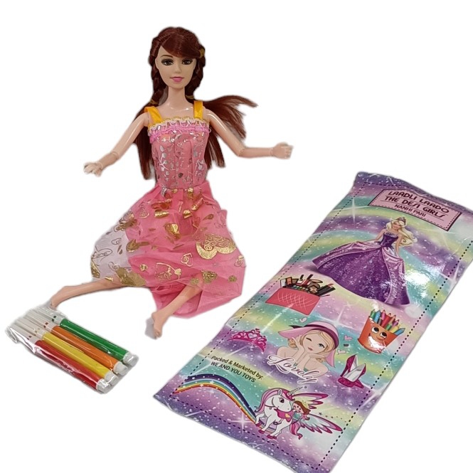 Indiamart Barbie Doll Soft Toy Multicolor Barbie Doll, 12 Inch At