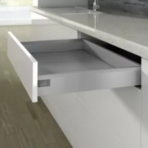 Hettich ArciTech 500 mm Drawer Set, Silver, 40 Kg Hettich ArciTech 500 mm Drawer Set, Silver, 40 Kg, 94 mm (Regular) Item code: 92 - 1