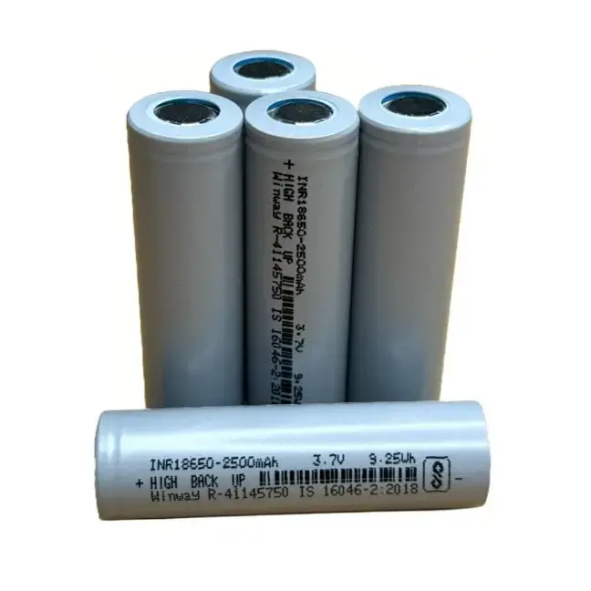 WINWAY Original 18650 3.7v 2500mah 3c lithium battery (Pack of 5) - 1