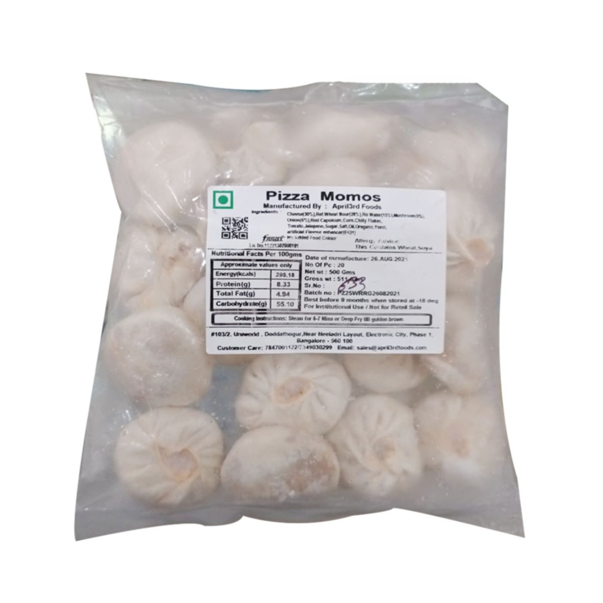 Buy Veg Momos 500Gm online at best price | JAY FOODS