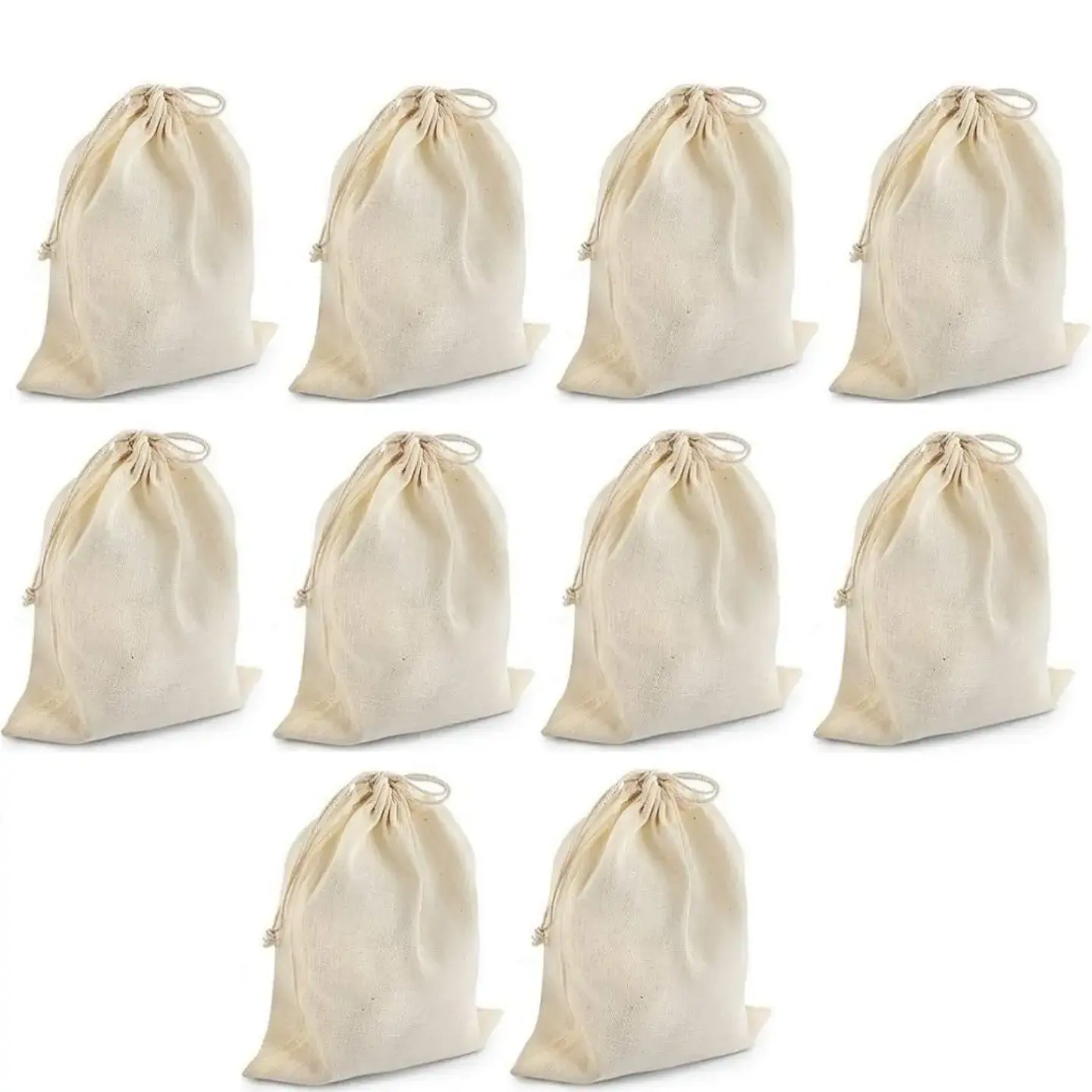 Buy Cotton Drawstring Pouch online at best price Khushi Bag Mart