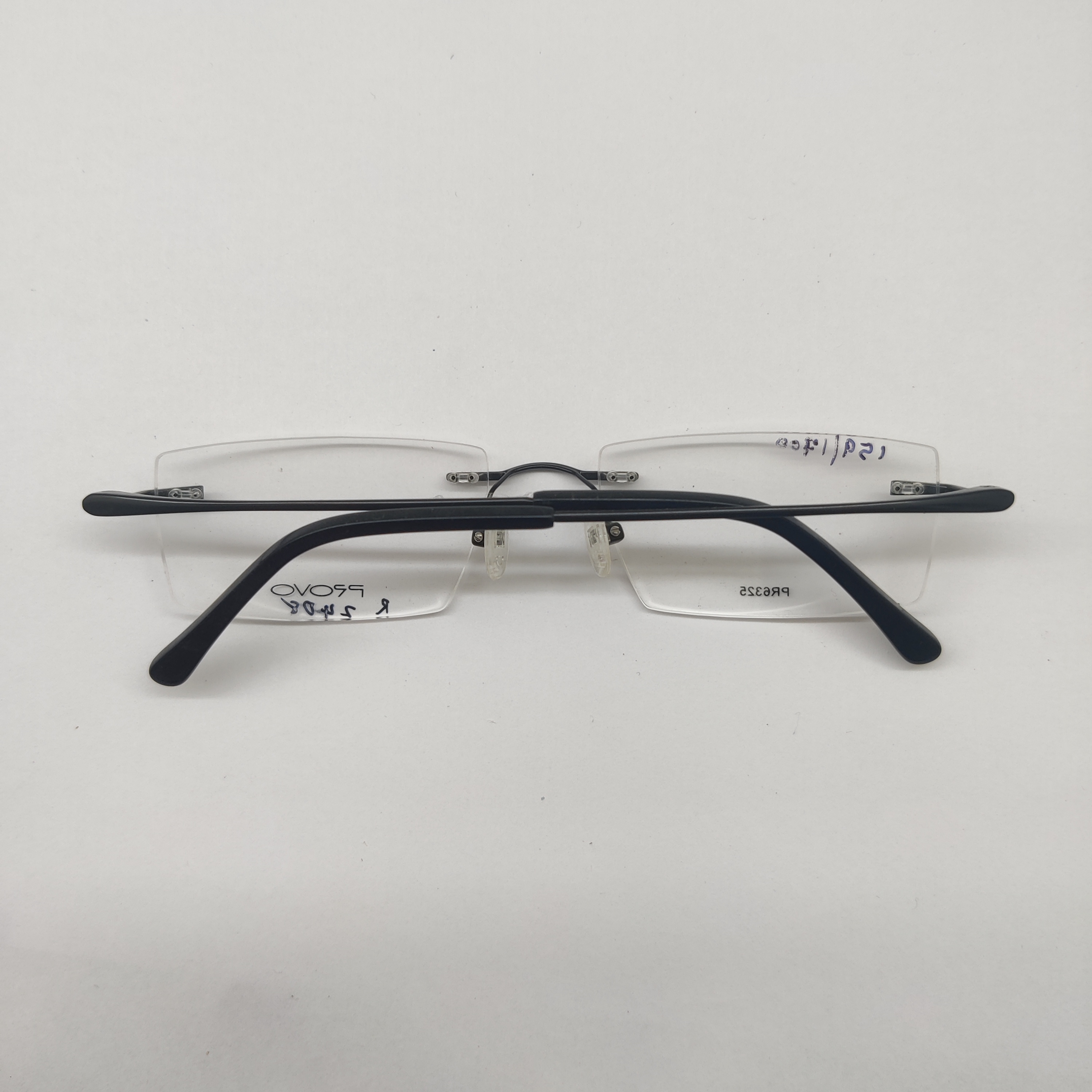 Provo Eyeglasses Rimless P0673 Brown Yellow Designer Frames Only 51-18-136 The Forbidden Bright Gold Uni-Sex Oval Sunglasses | Le Specs main image 4