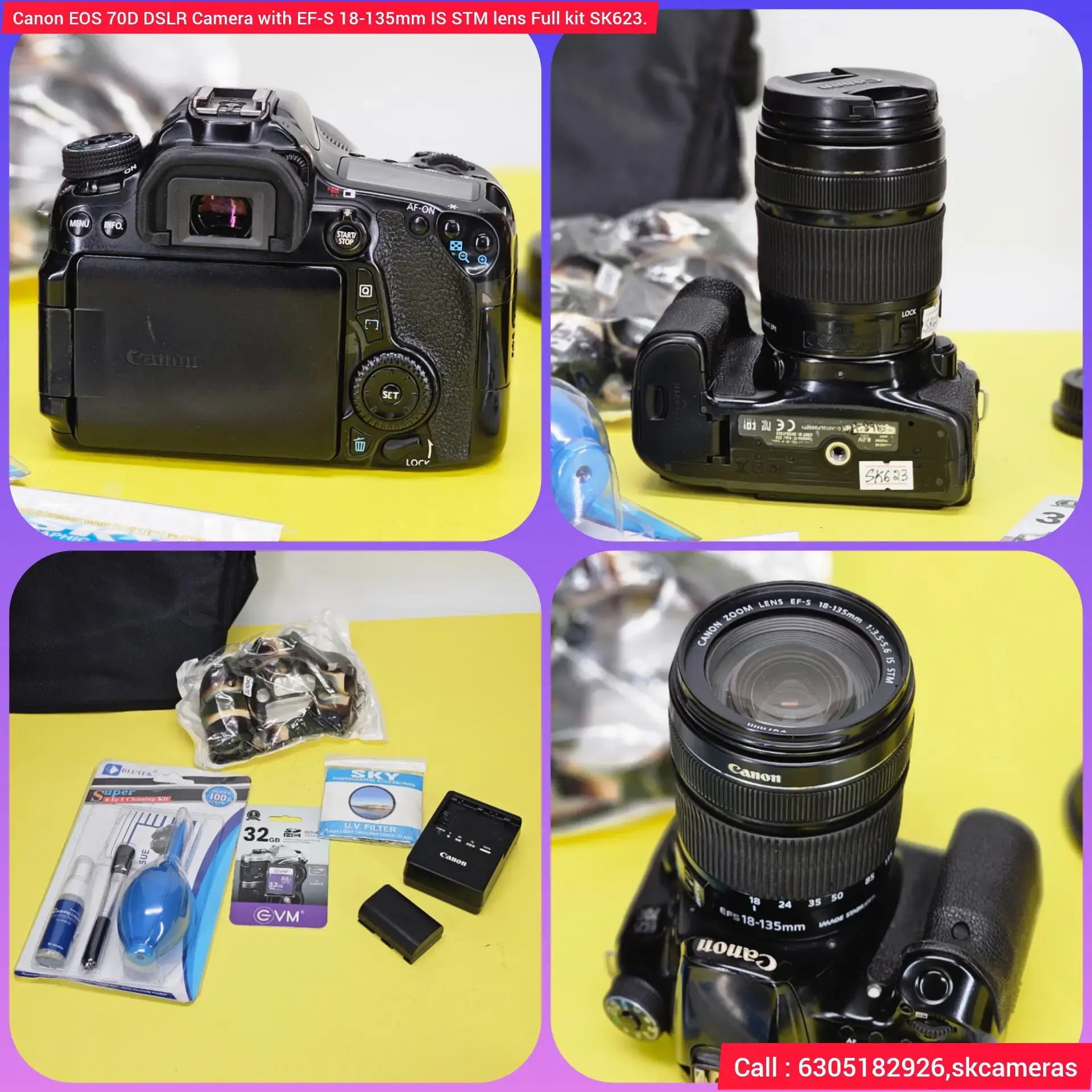 Canon EOS 70D EFS18-135mm 11点セット