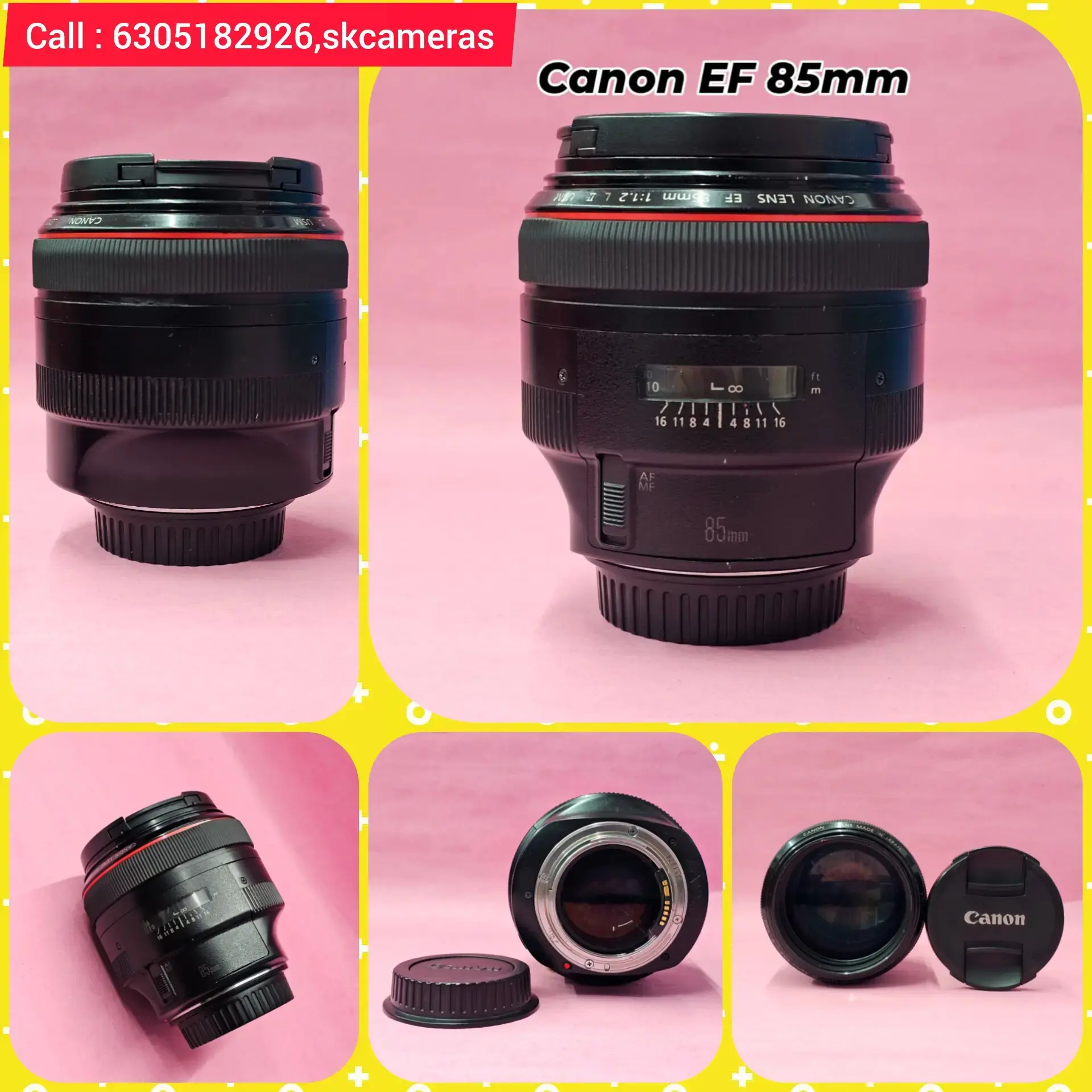 レンズ(単焦点) Canon - D15/6500A-61 / Canon EF 85mm F1.2 L USM