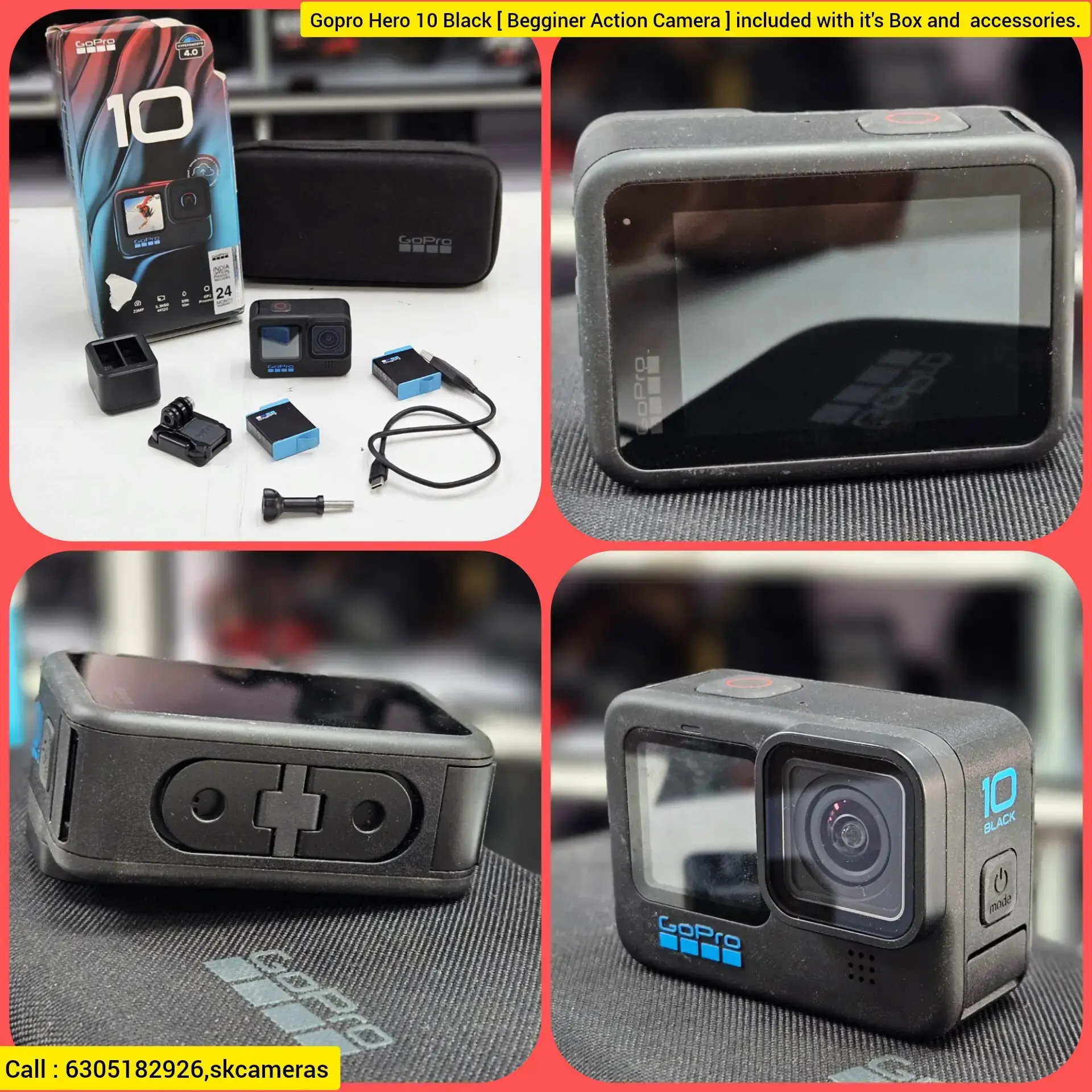 Buy Gopro Hero 10 Black [ Begginer Action Camera ] with it