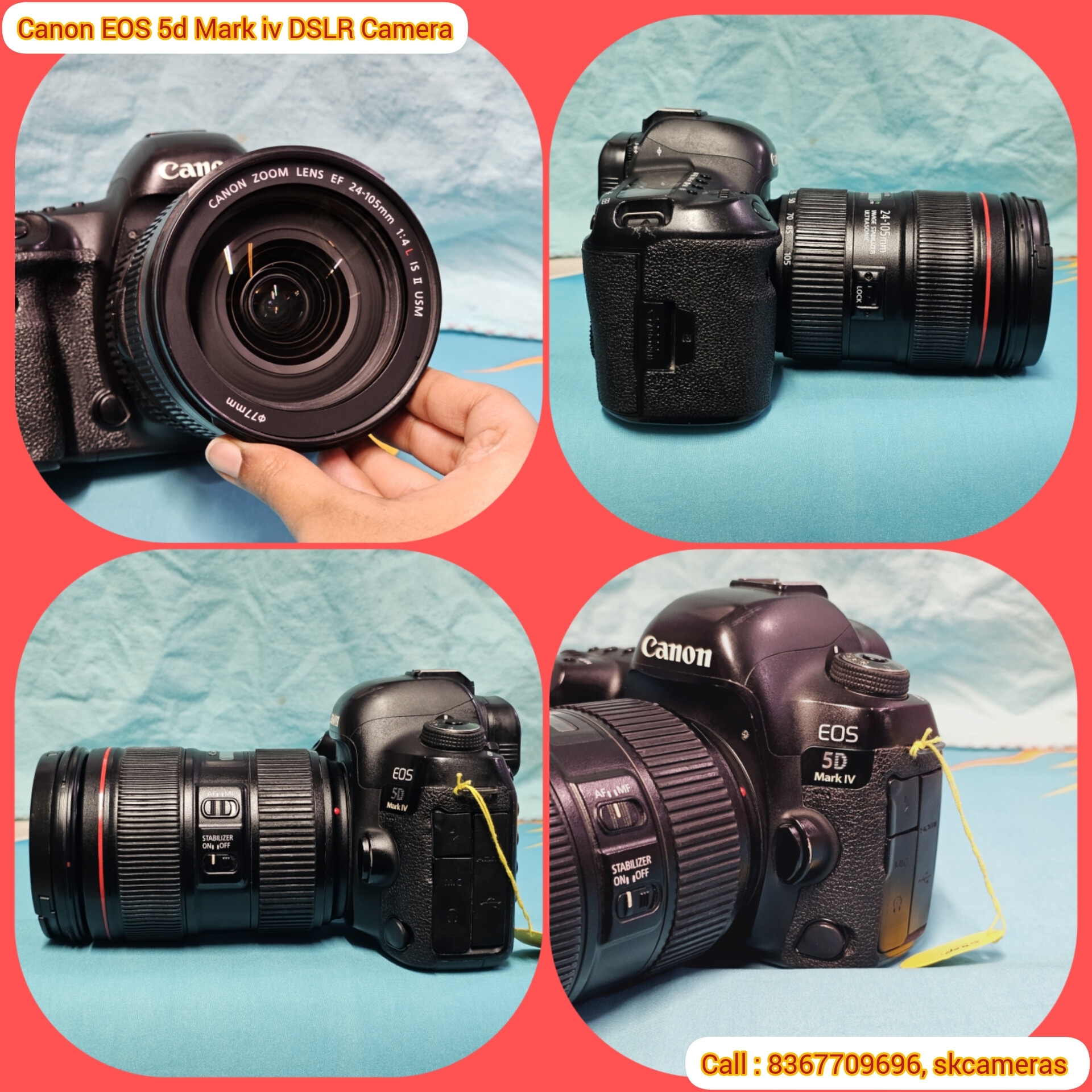 デジタルカメラ Canon EOS 5D Mark III 50mm F1.8 24-105mm Canon EOS 5D Mark III 22.3MP Digital SLR Camera - Black (with EF L