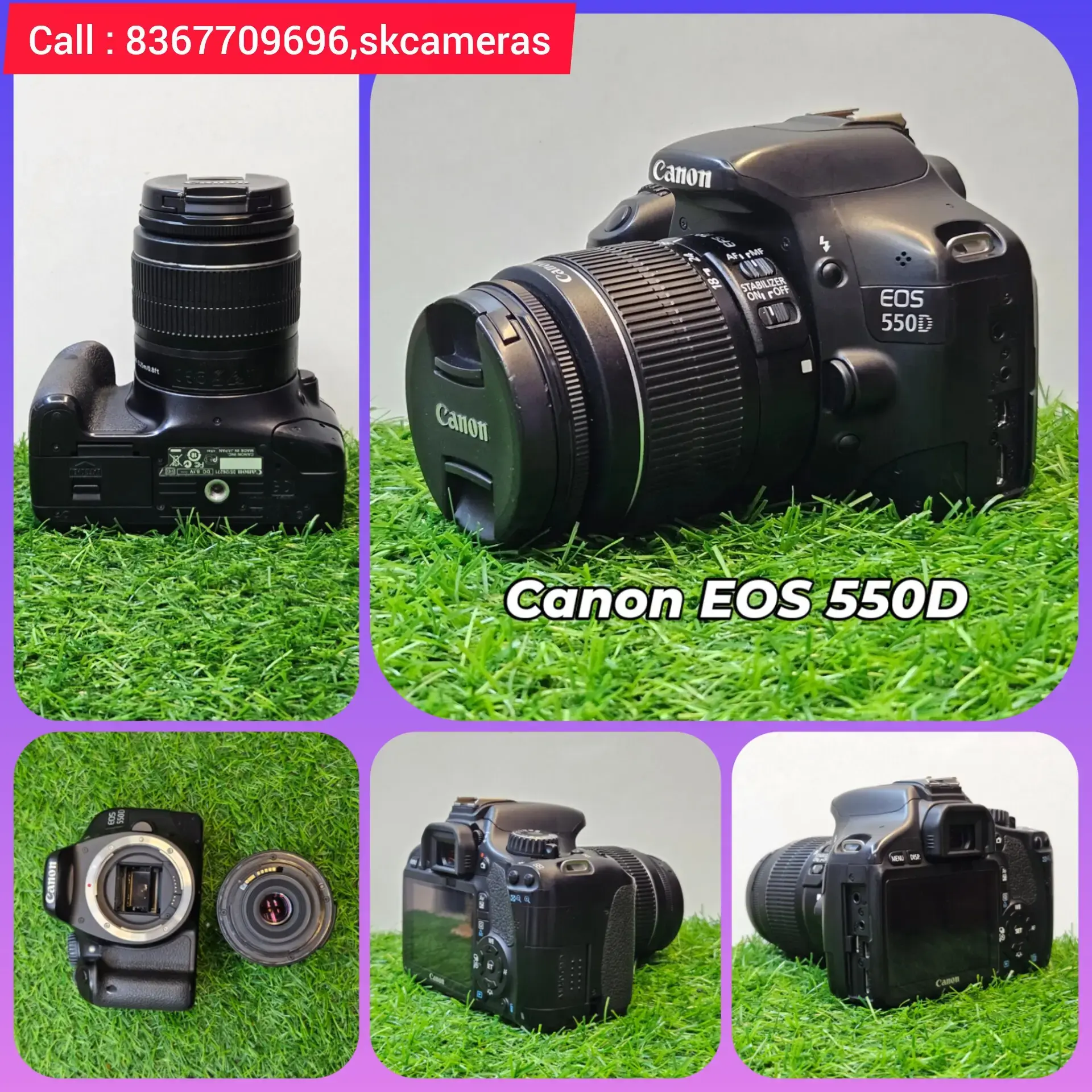 Lens Canon 550d Resolution Canon EOS Rebel T2i DSLR Camera With EF