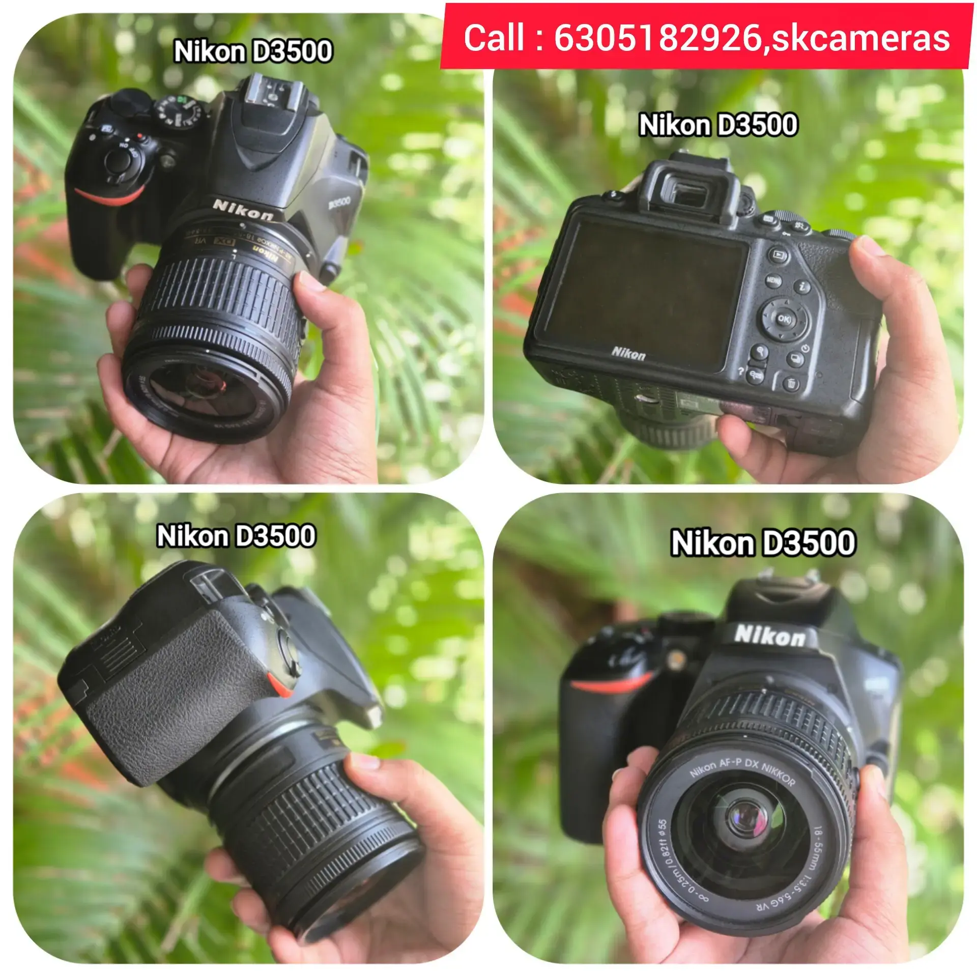 Demo Nikon D3500 with AF-P 18-55mm lens like new