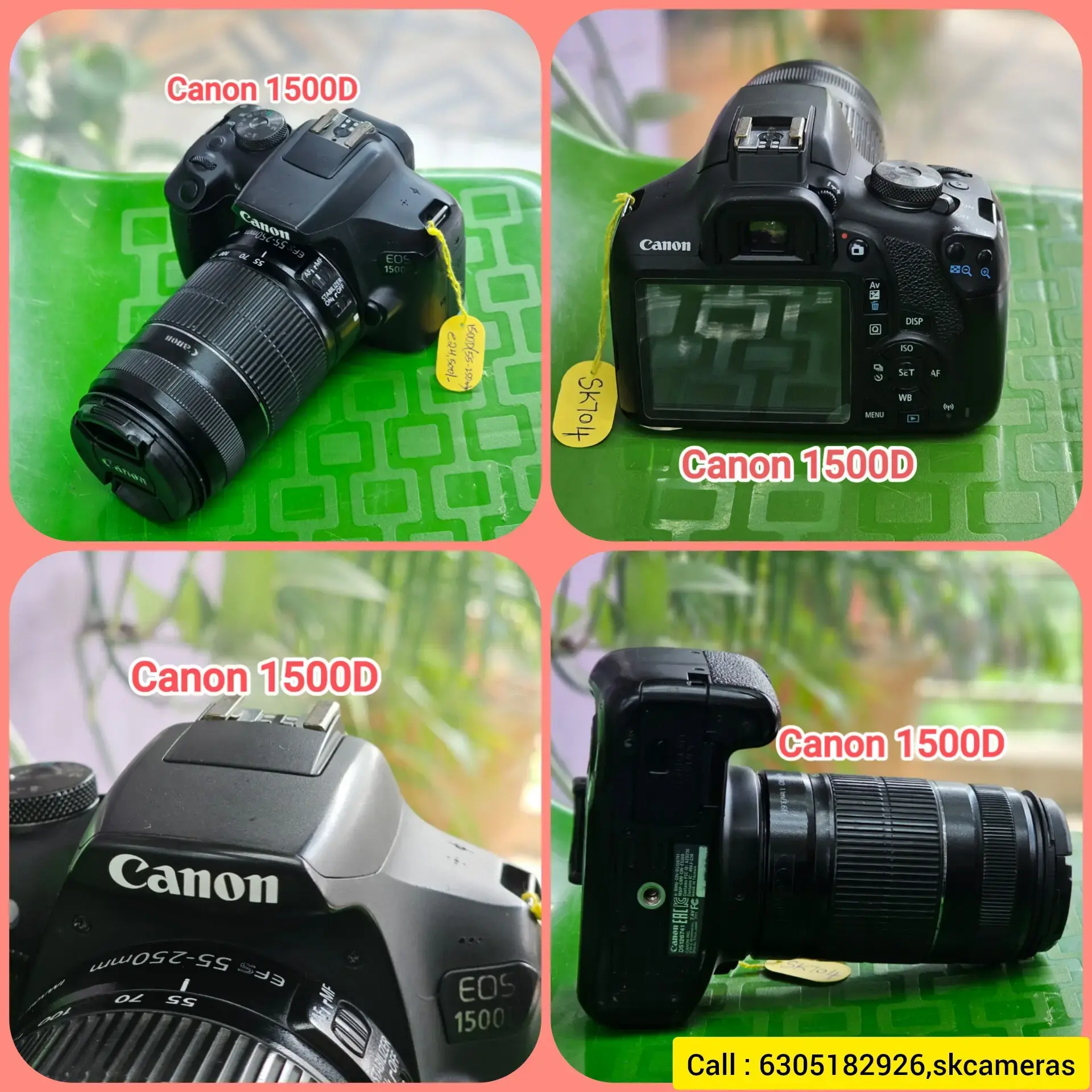 Buy Canon megapixels EOS 1500D DSLR CAMERA with Zoom lens 55