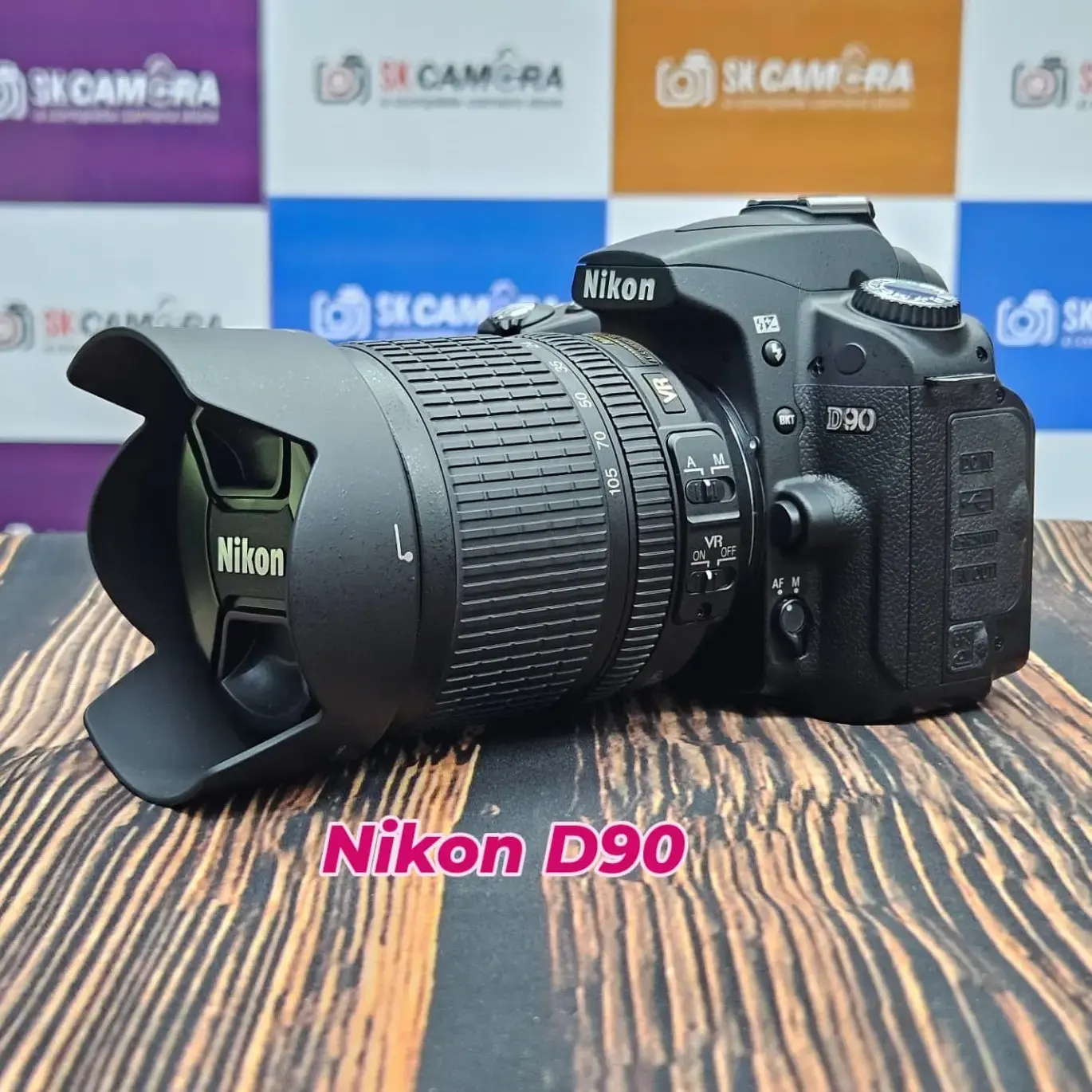 Nikon D90 DSLR Camera with 18-105mm ED VR Lens –  DX-Format Camera