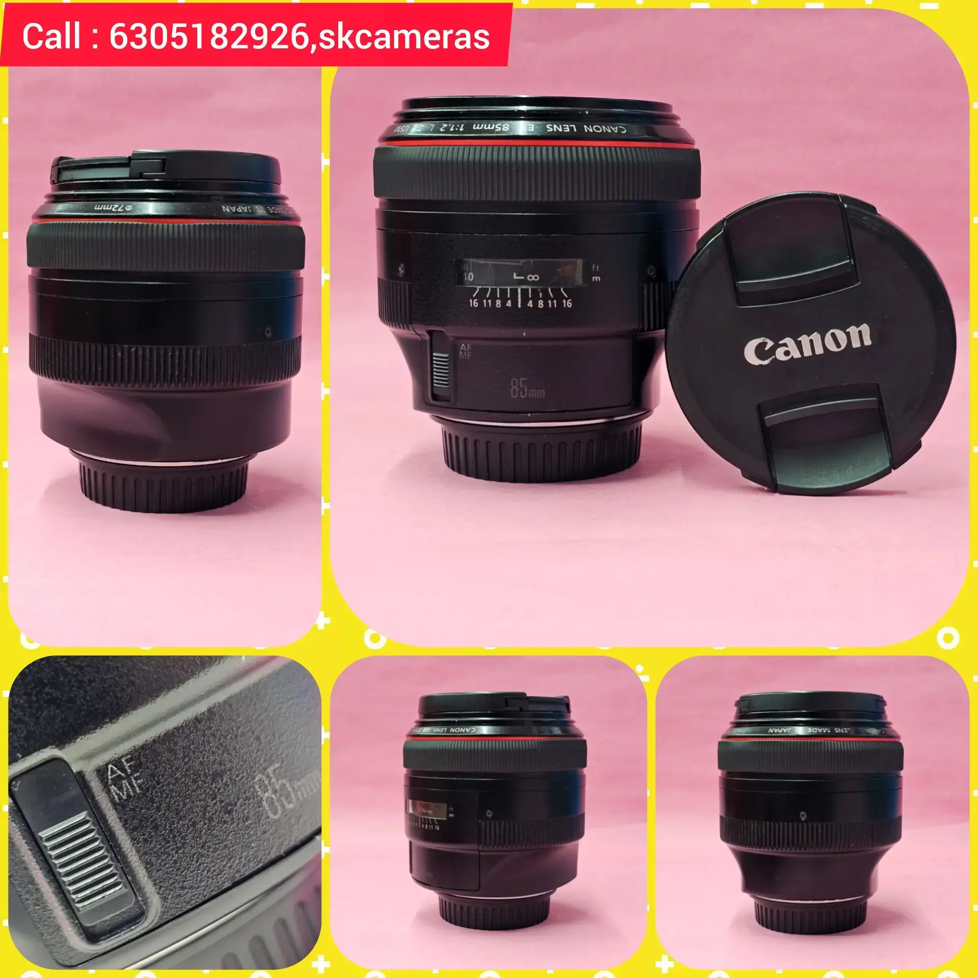 Buy Canon EF 85mm f/1.2L II USM – Premium L-Series Portrait Prime