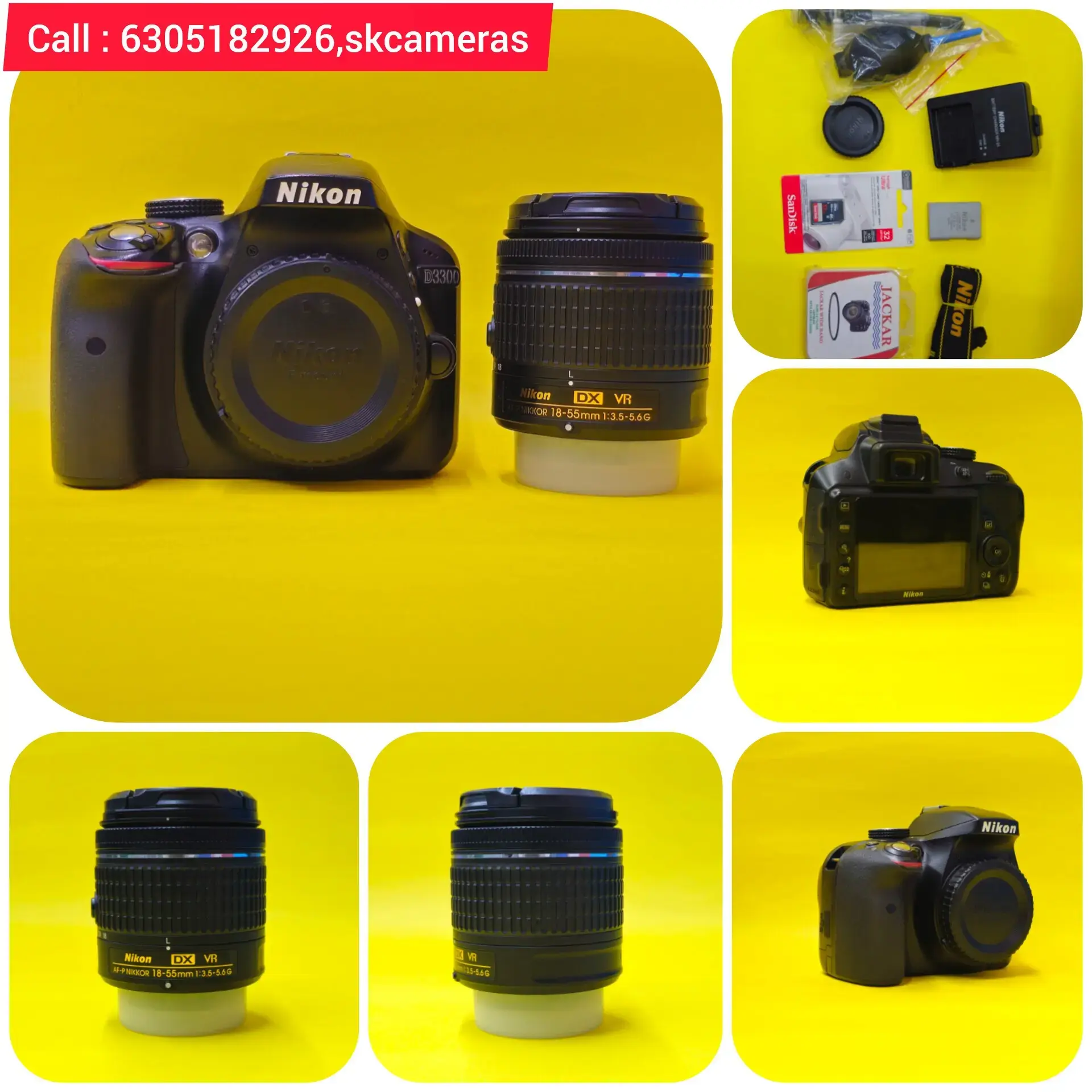 Nikon D3300 with DX VR AF-P Nikkor 18-55mm – Lightweight DSLR  Combo