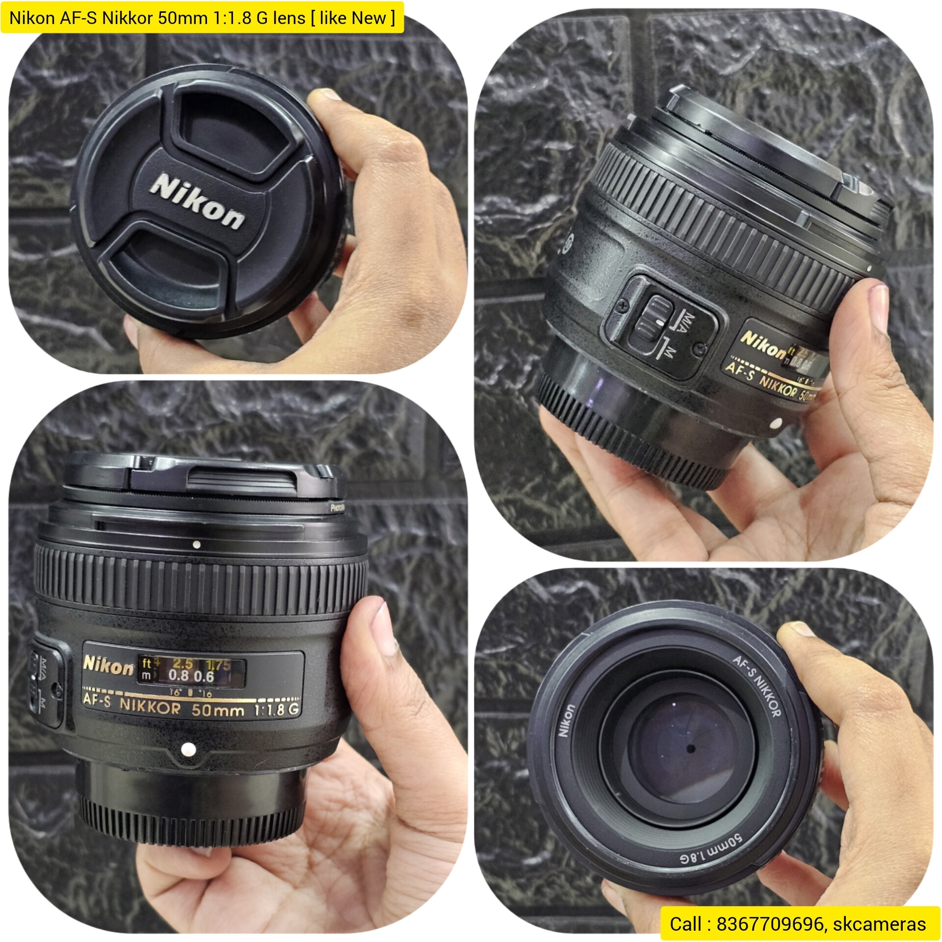 50mm G Used 50mm Nikon Lens Nikon AF-S FX Nikkor 50mm Lens Camera