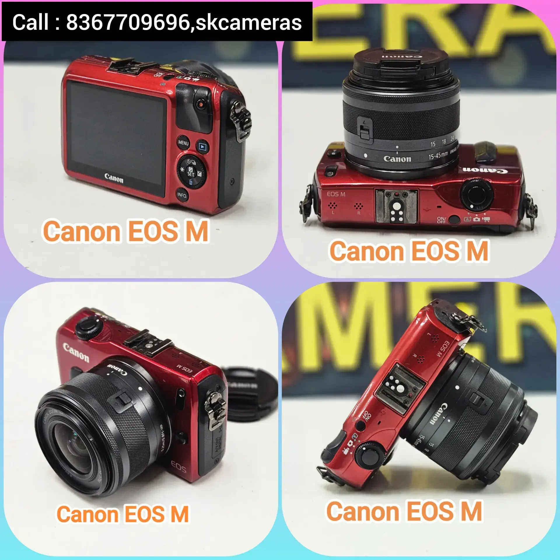 Buy Canon EOS M mirrorless Camera with zoom lens EF-M 15-45mm IS 