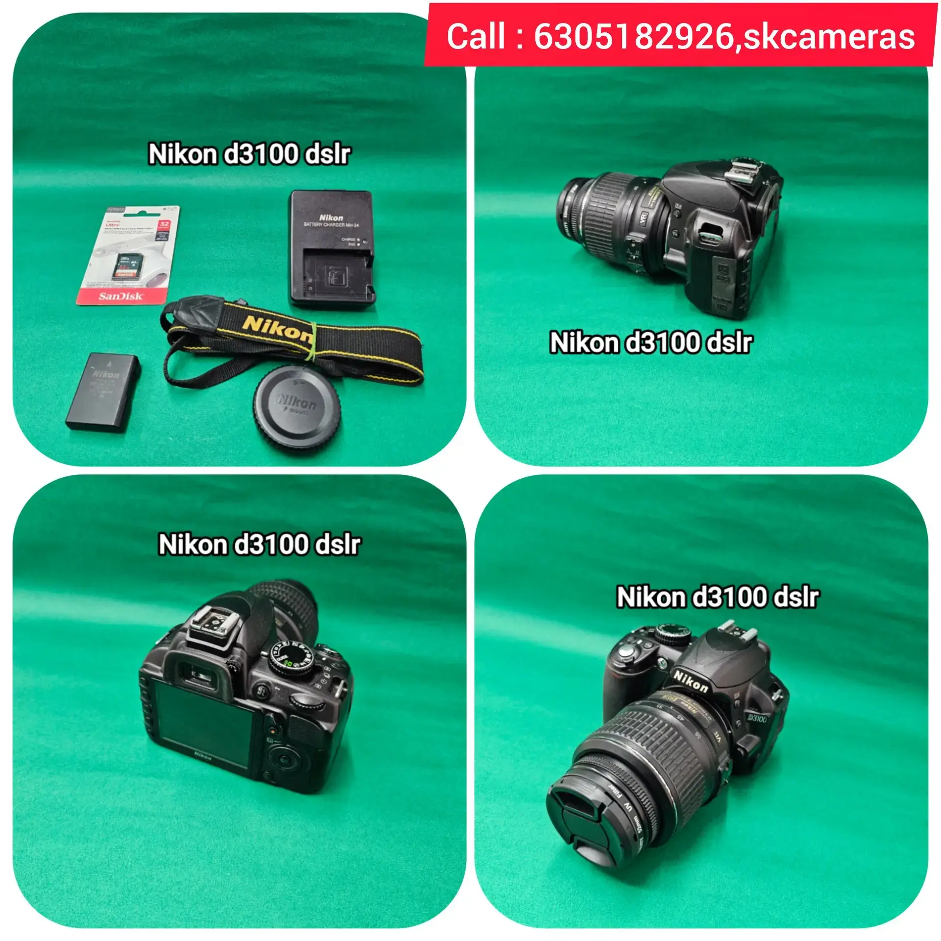 Entry-Level Nikon D3100 DSLR 18-55mm Lens – Learn Photography the Right  Way Sk1729