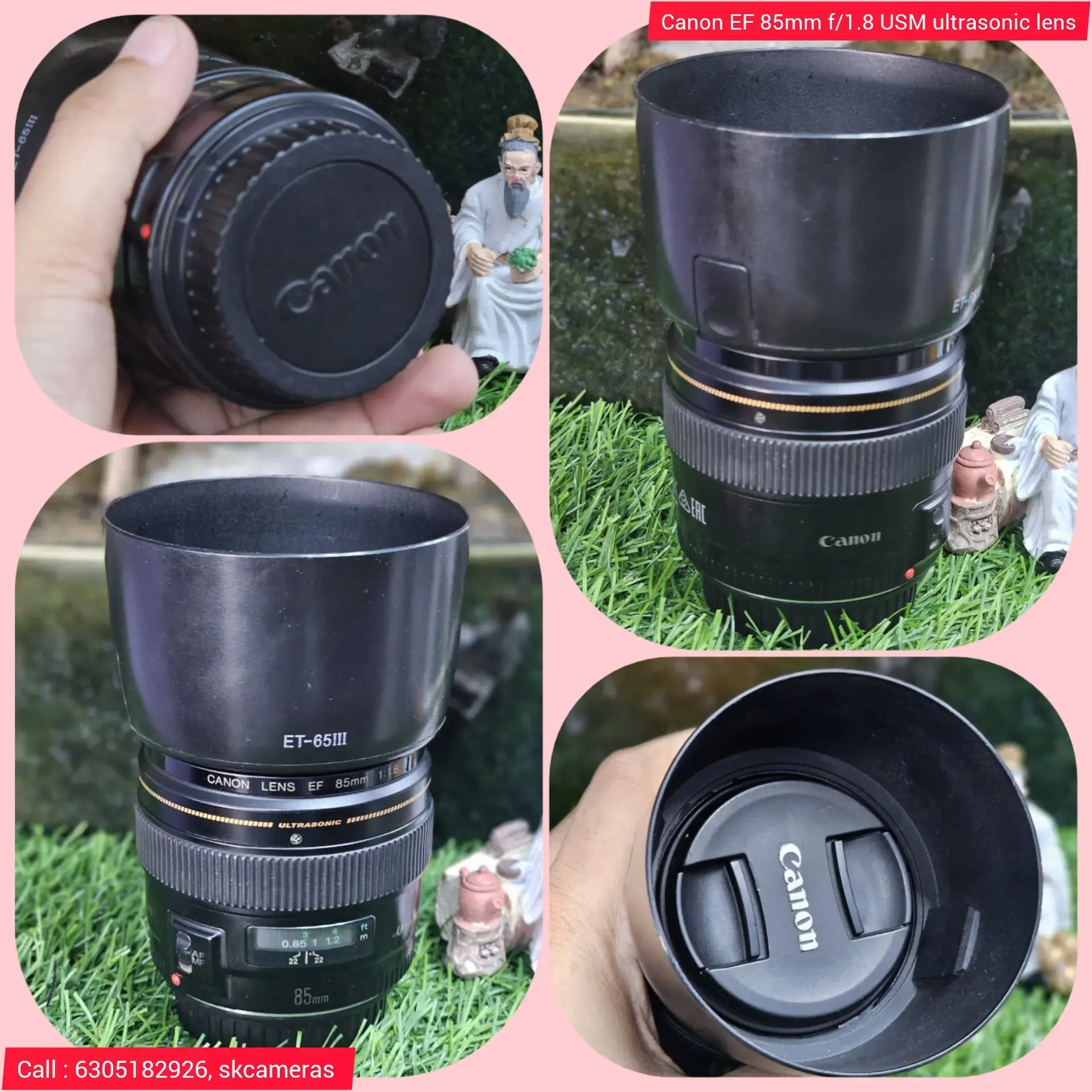 Buy Canon EF 85mm f/1.8 USM ultrasonic lens for sale. online at 