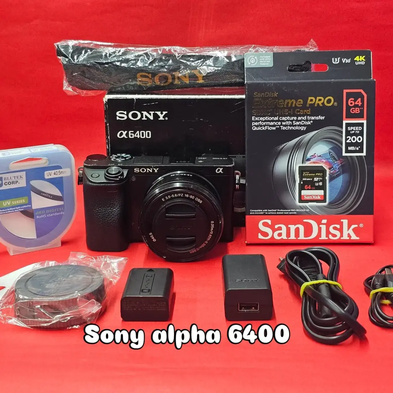 Sony Alpha 6400 Mirrorless Camera Kit with 16-50mm lens – Compact APS-C  Vlogging Photography