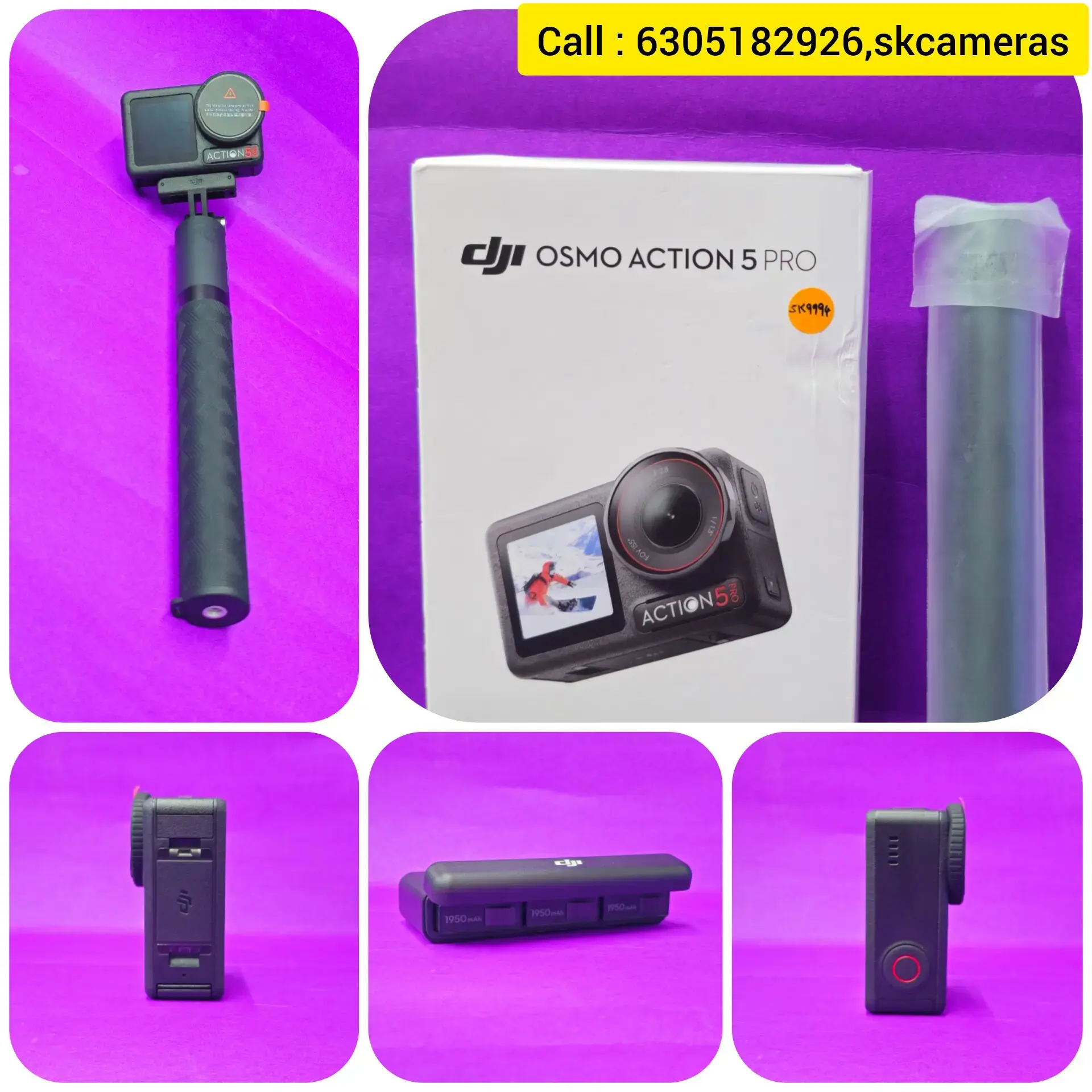 DJI Osmo Action Pro Adventure Combo – Professional Action Camera with  Accessories