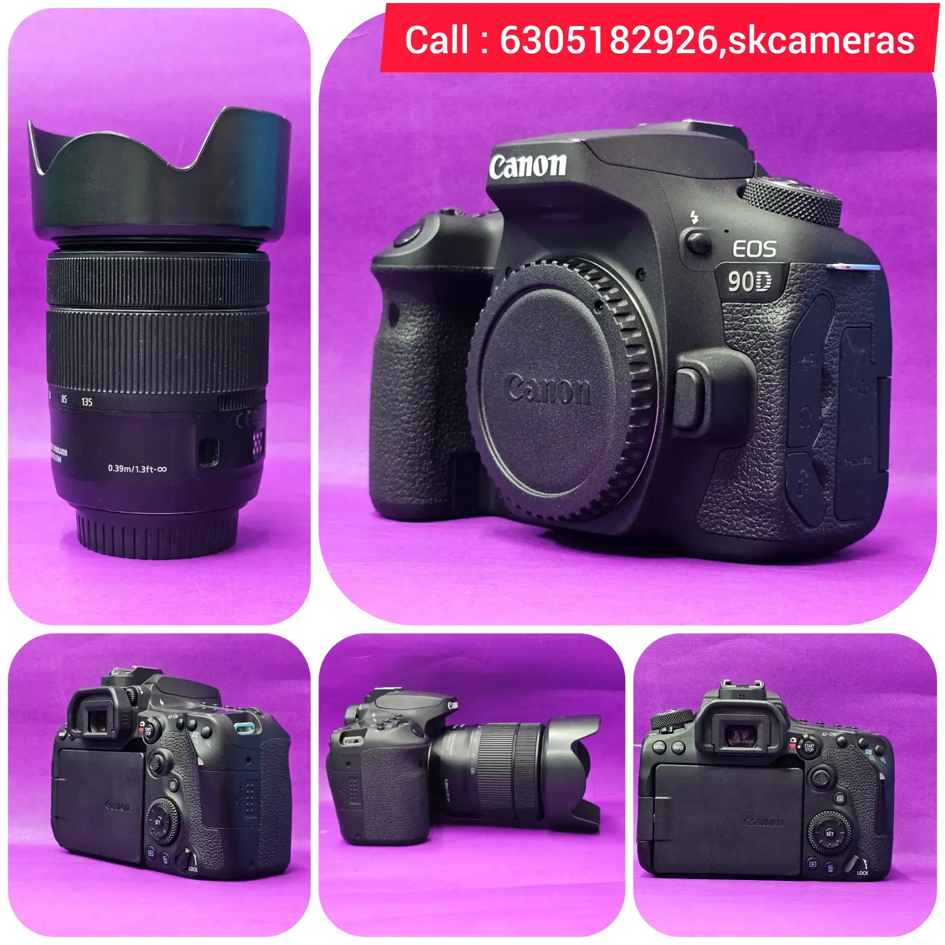 Buy Canon EOS 90D DSLR with EF-S 18-135mm IS USM Lens – All-in-One