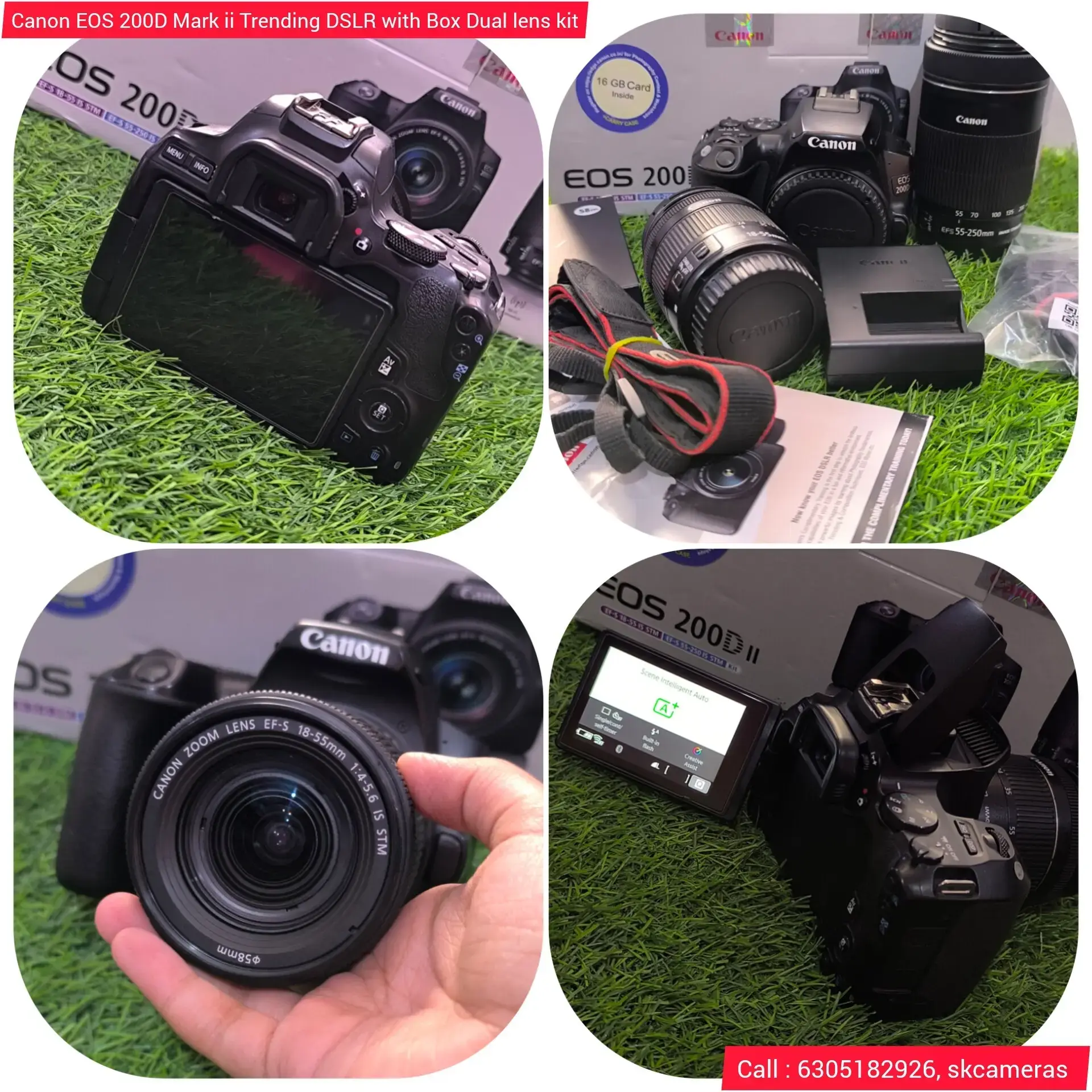 Canon Dslr Canon 200d Twin Lens Kit Canon EOS 200D MK II DSLR