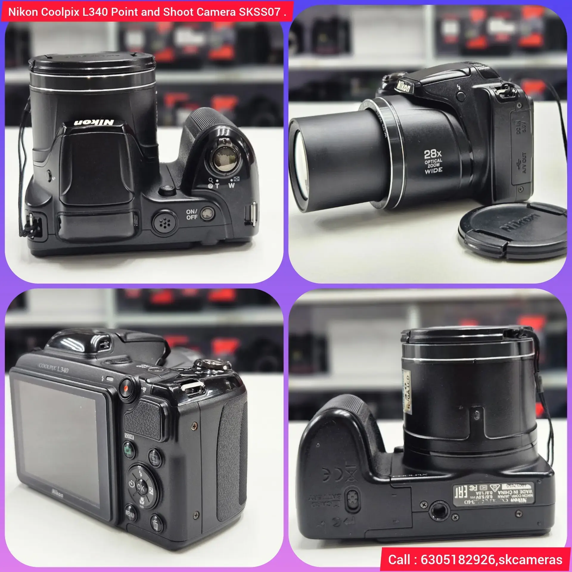 Price Canon Coolpix L340 Buy Nikon Coolpix L340 Point And Shoot