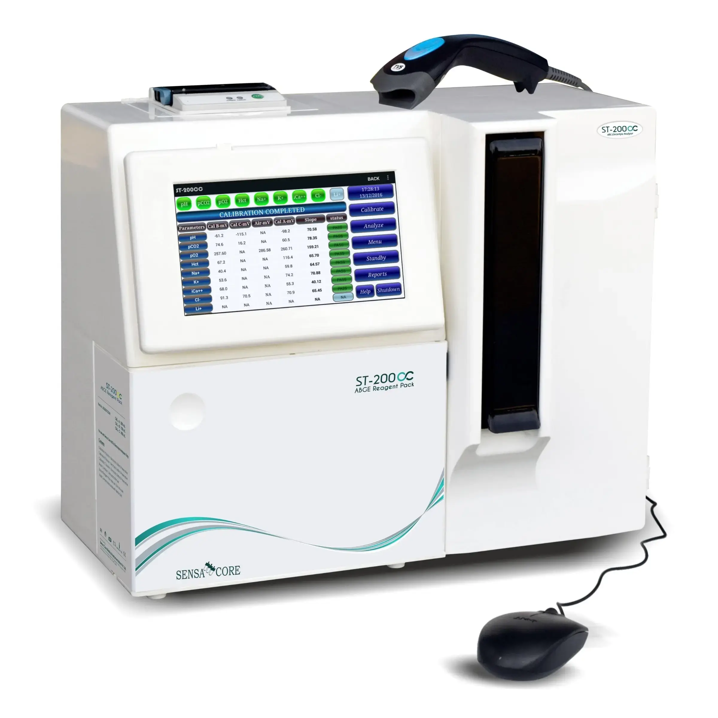 Sensa Core ST-200 CC ABGE Blood Gas Analyzer – Accurate