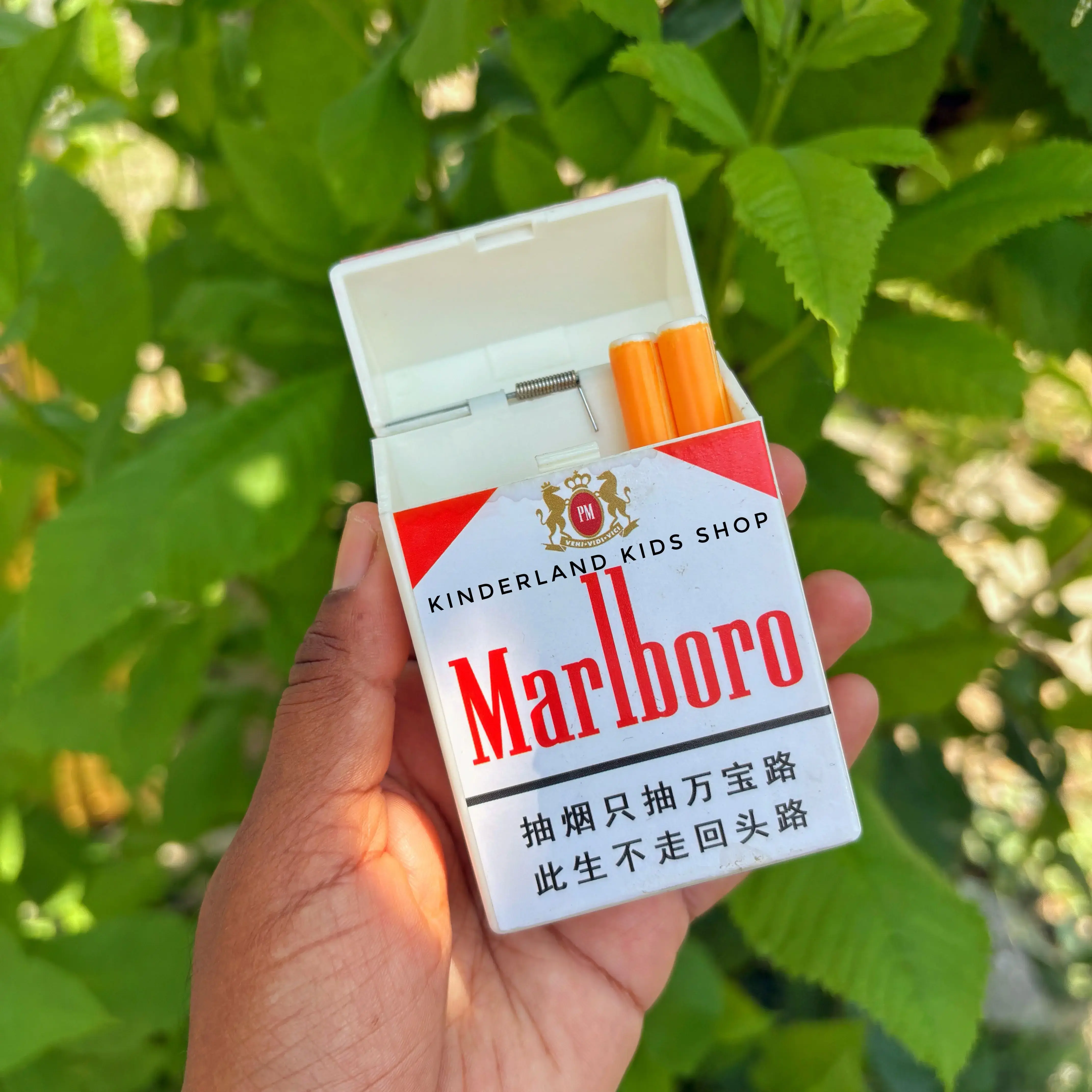 marlboro bubble cigarette Vintage Marlboro-Style Novelty Blower + Box || Fun Re Printingg Nova Bubble-blowing Toy Bubble Cigarette Toy