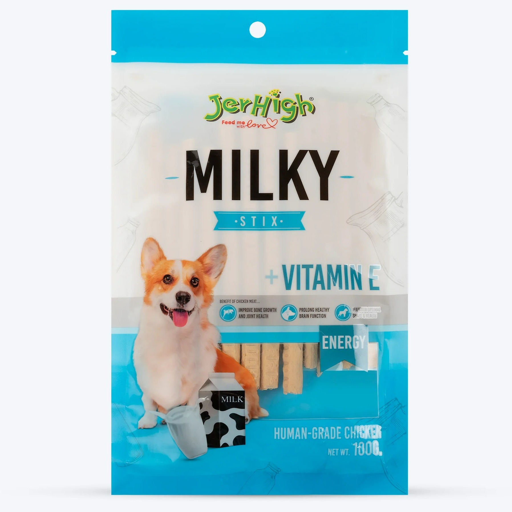 Jerhigh Milk Stix Dog Treats For All Dogs Breeds 100gm