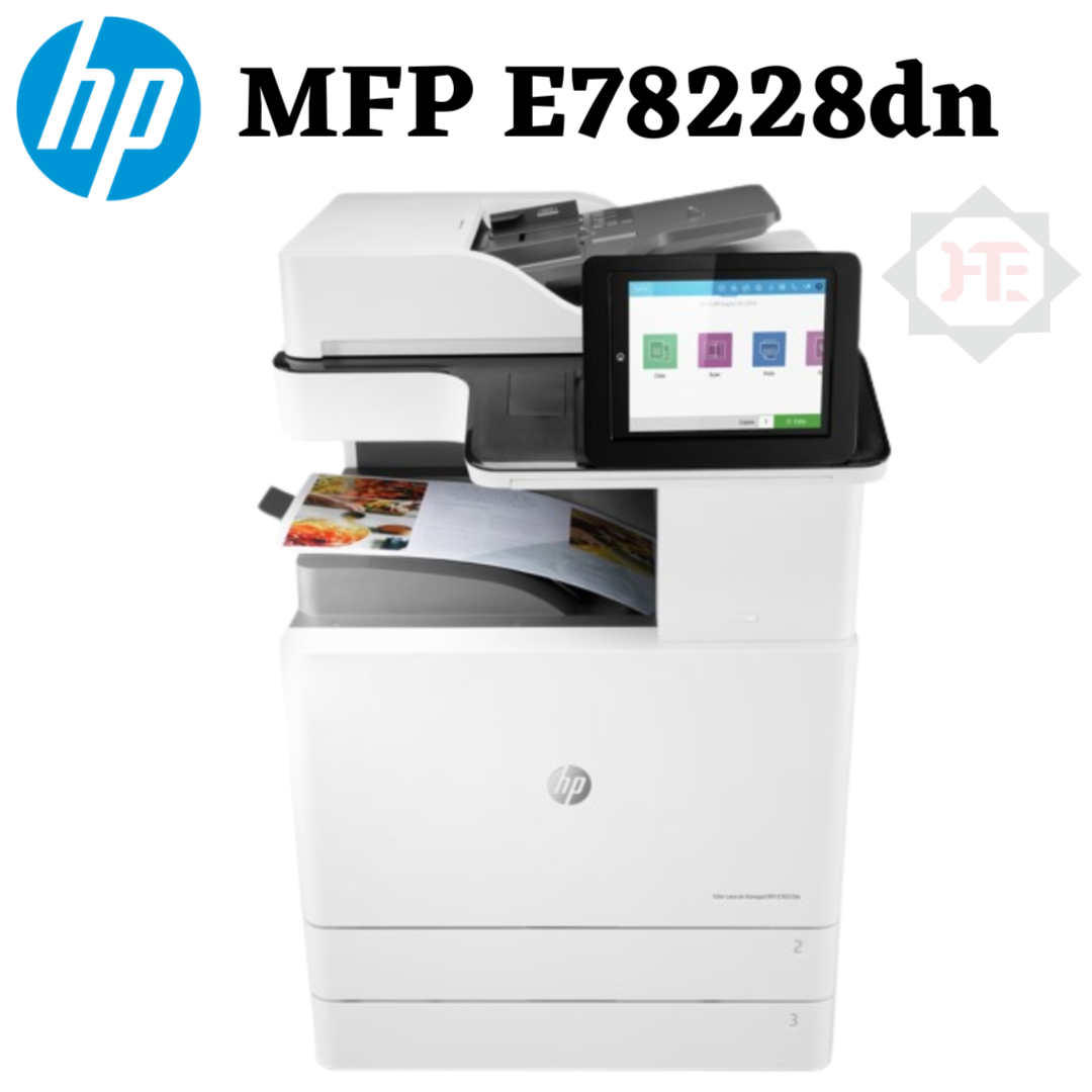 Hp Color LaserJet MFP E78228dn A3 Size Auto Duplex Copier, Printer, Scanner - 1