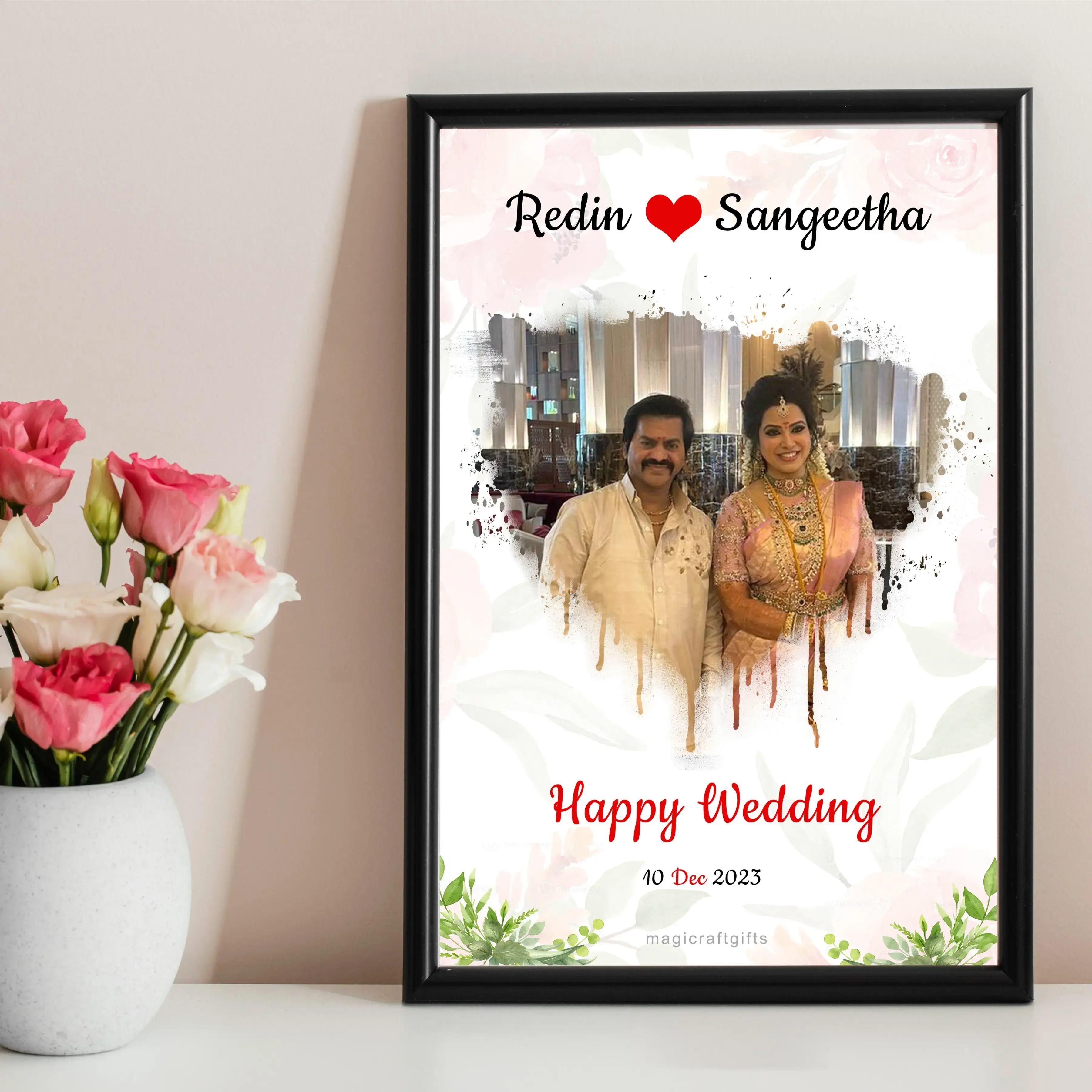 Wedding Anniversary Wedding Frames Photography Personalized Wooden