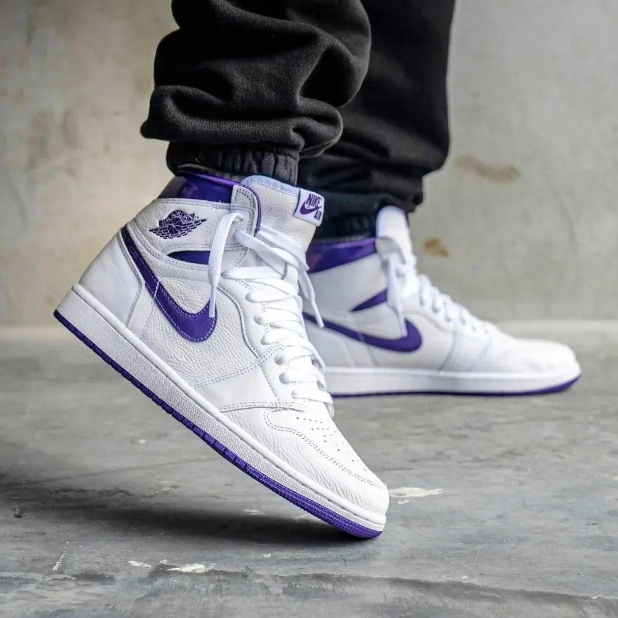 Buy Nike Air Jordan Retro 1 High Court Purple (First Copy) online
