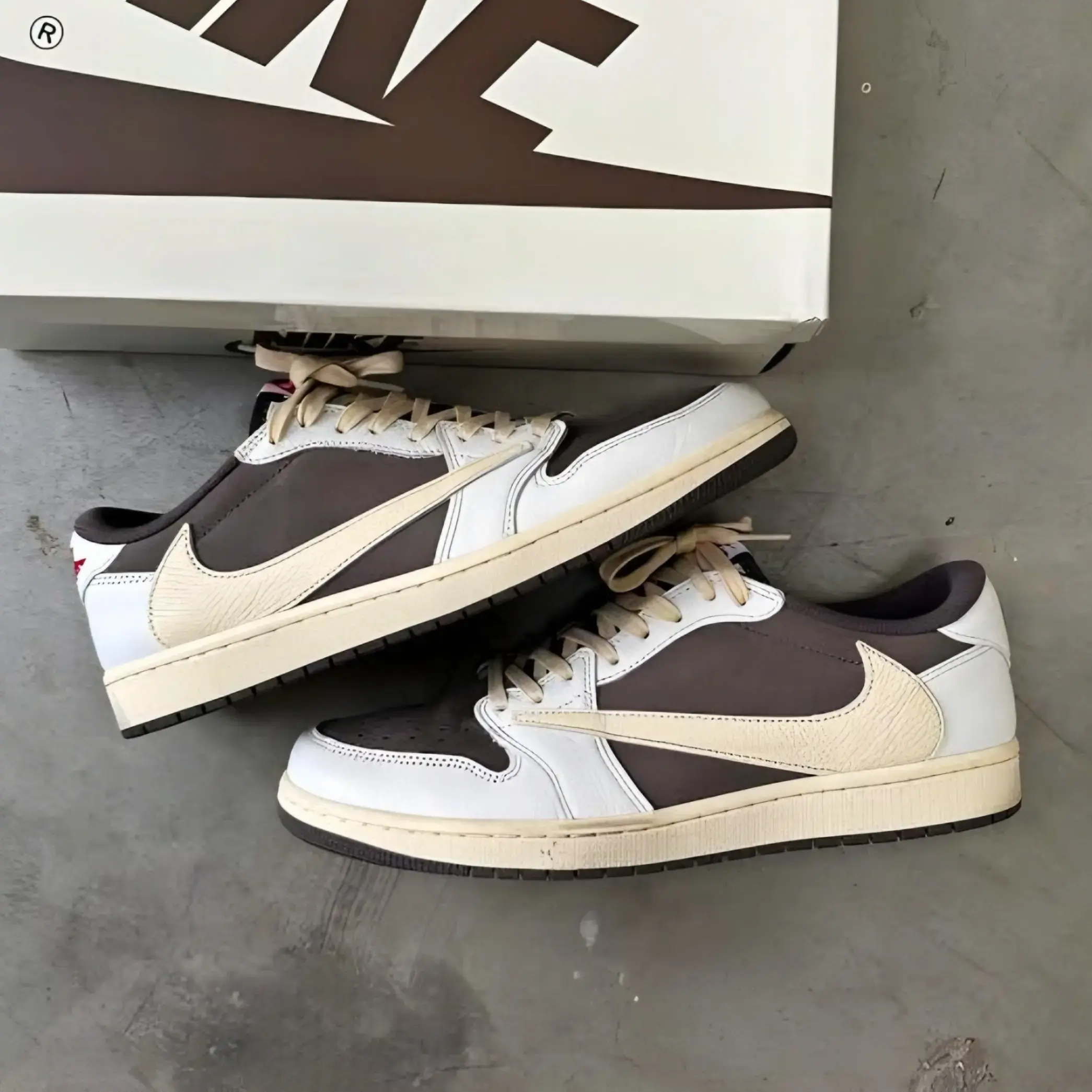 Buy Nike Air jordan 1 X Travis Scott Reverse Mocha (First Copy