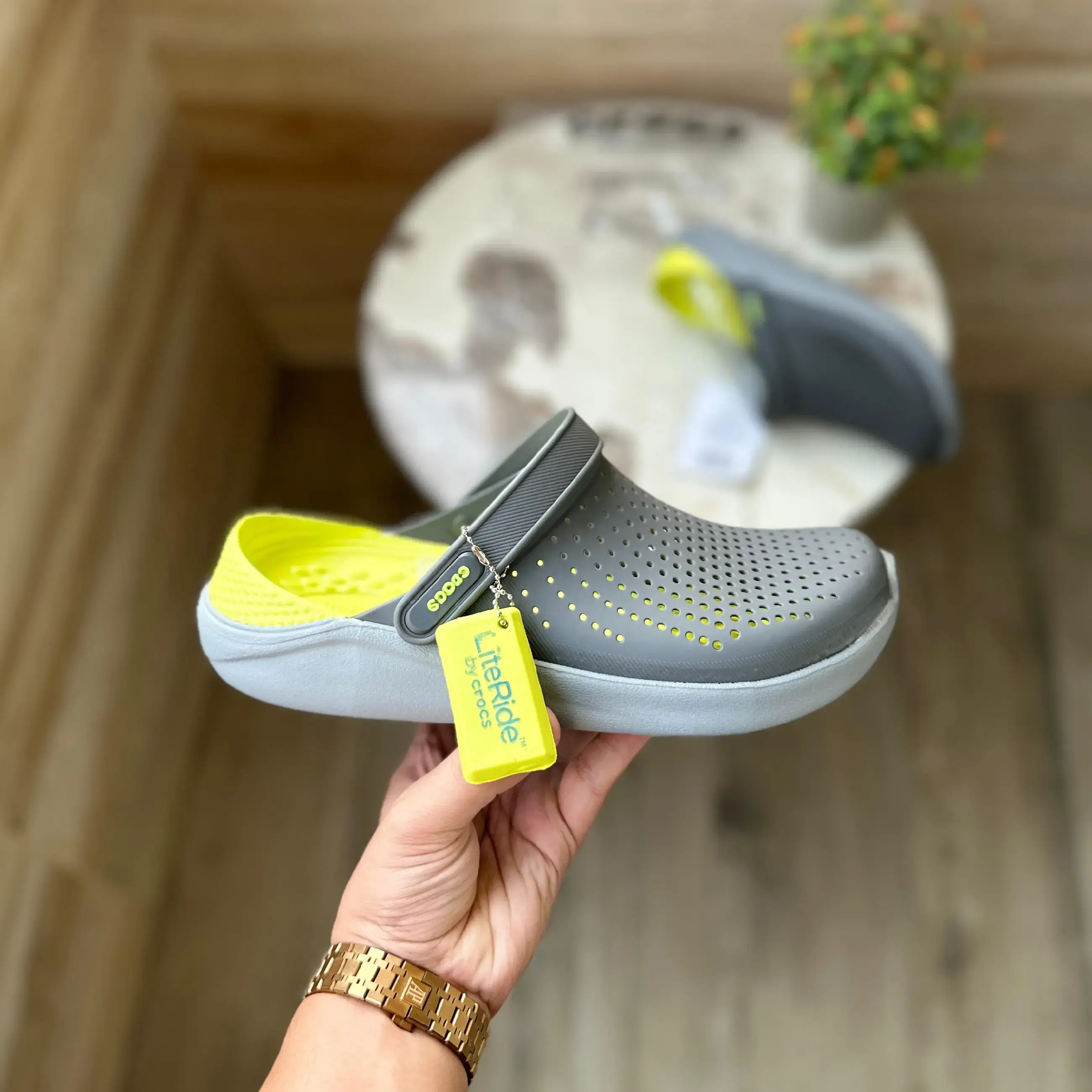 Crocs Literide Clog Crocs Grey And Green Buy Crocs Literide 360