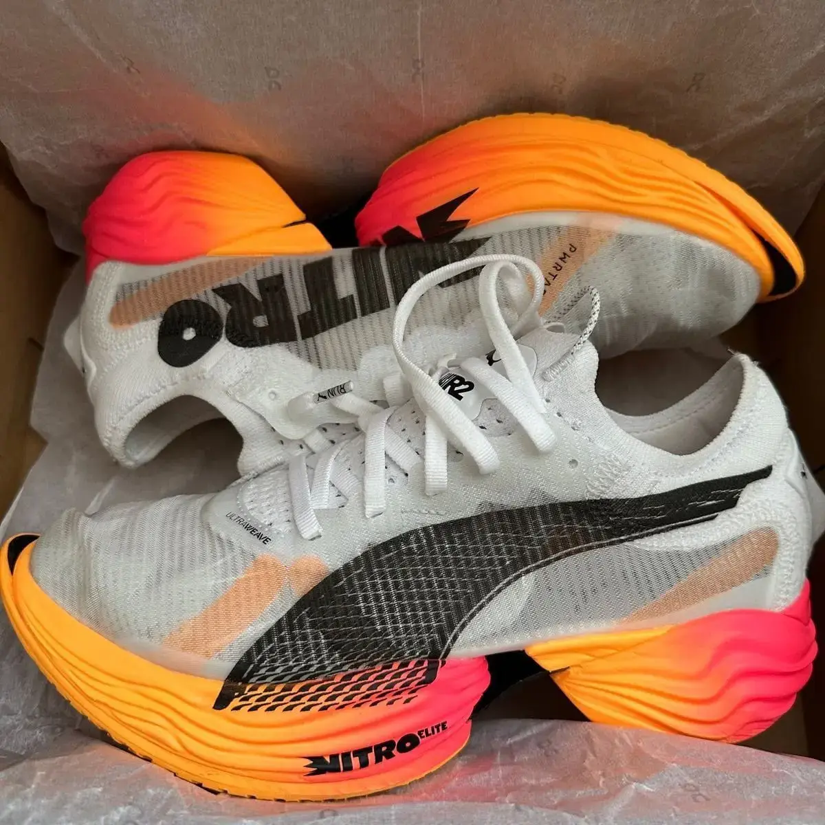 Buy Puma Fast R Nitro Elite 2 White Orange (Master Quality) online