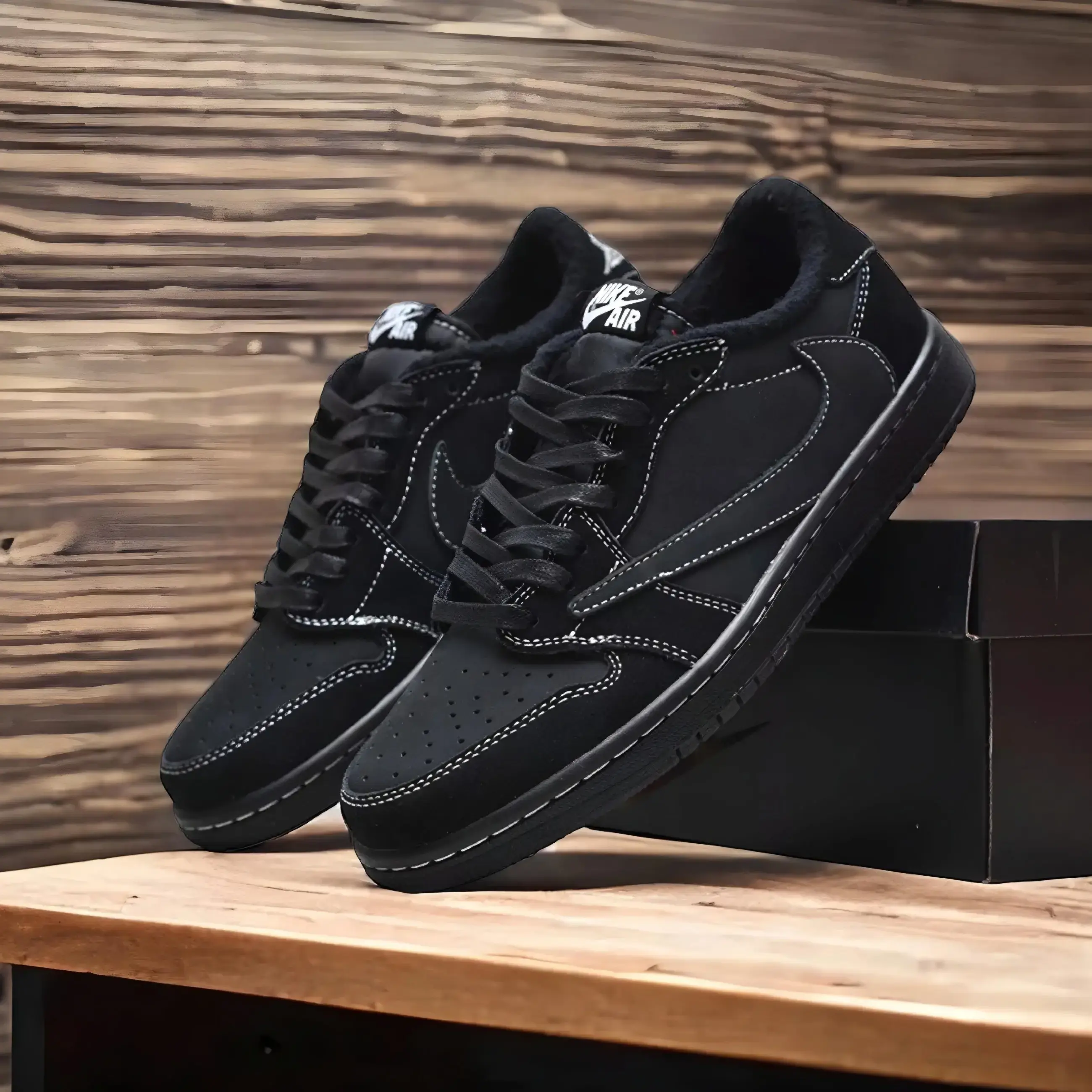 Buy Nike Air Jordan 1 Low X Travis Scott Black Phantom (First Copy