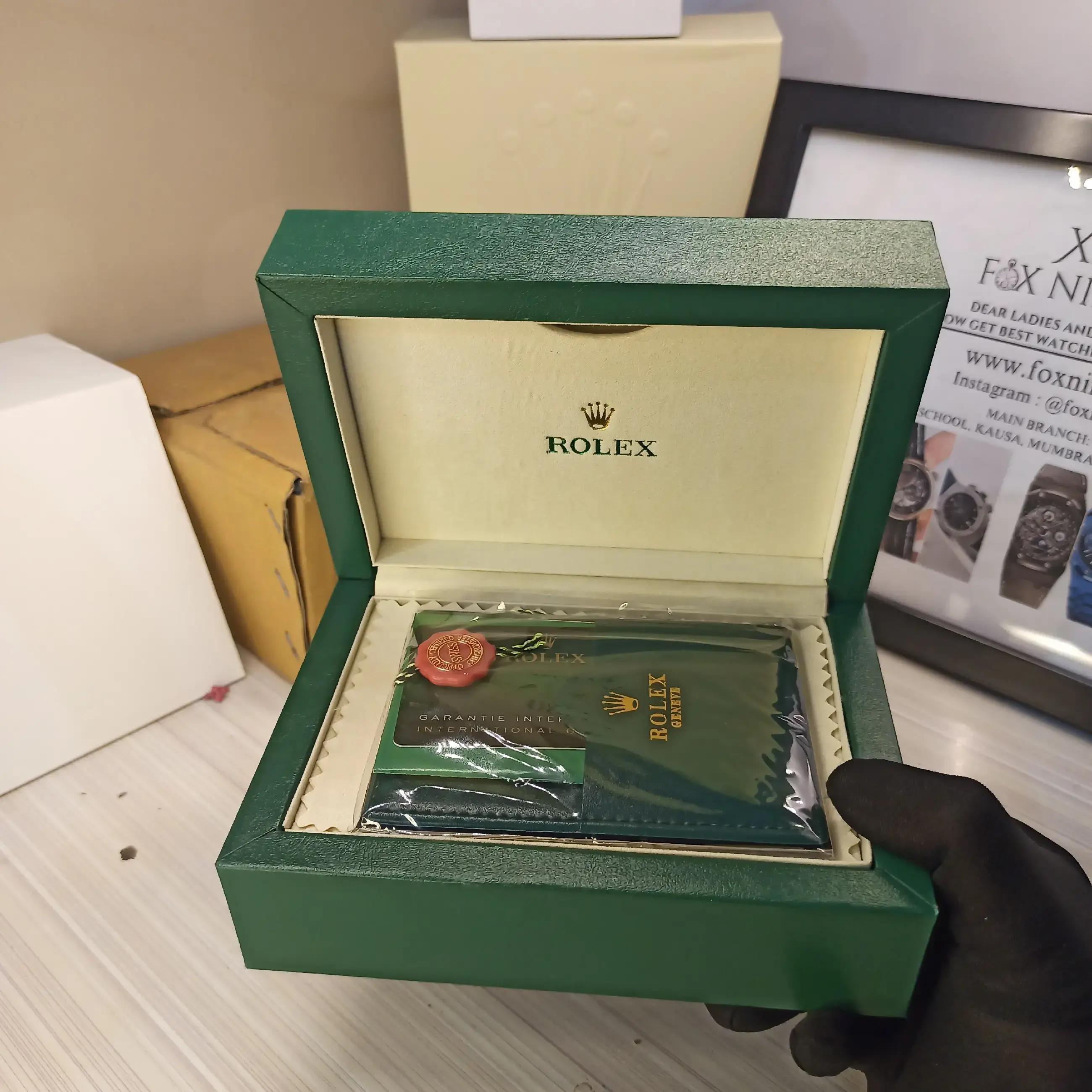 Buy Rolex Orginal Box Kit online at best price | FOX NINETY WATCHES