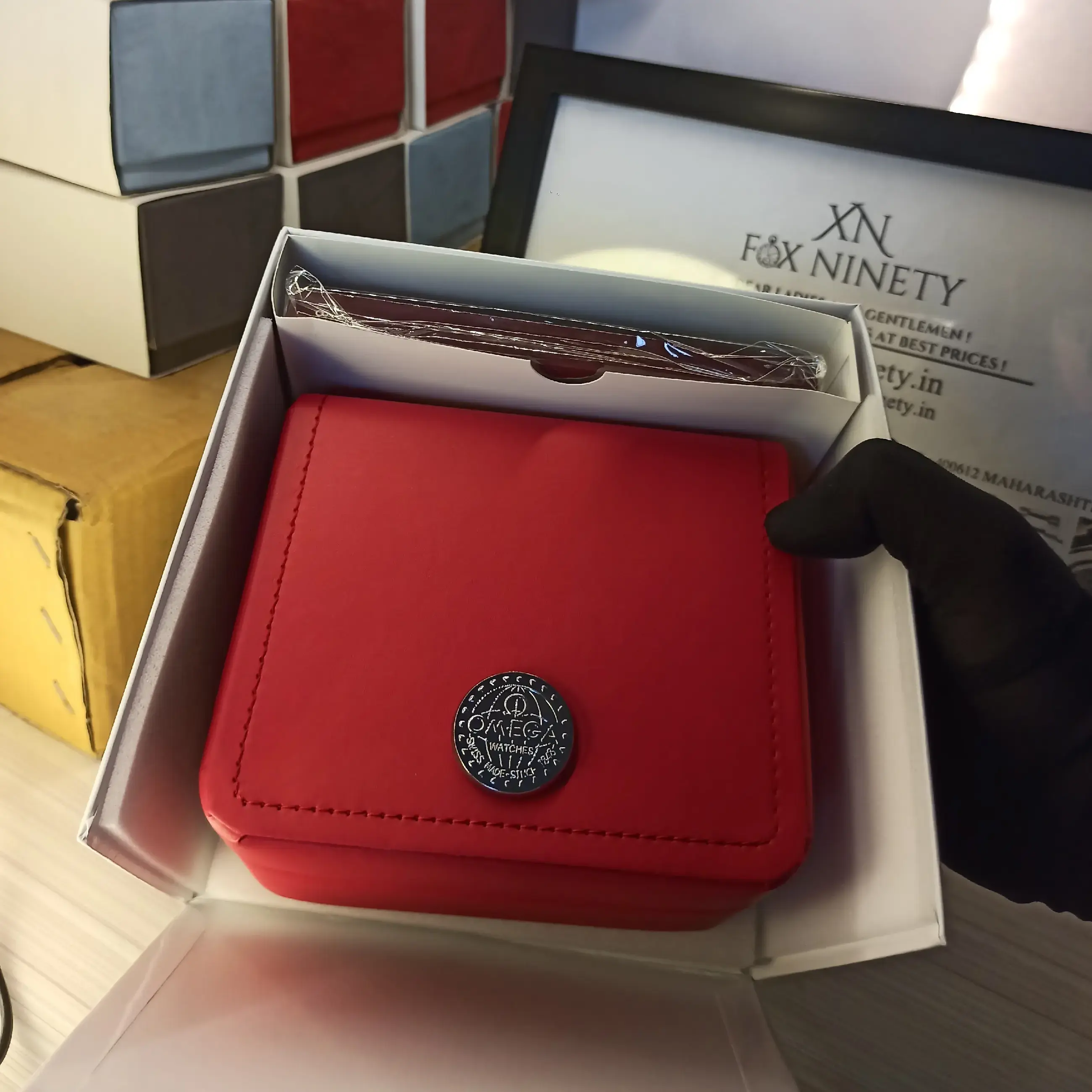 Buy Omega Original Box Kit online at best price | FOX NINETY WATCHES