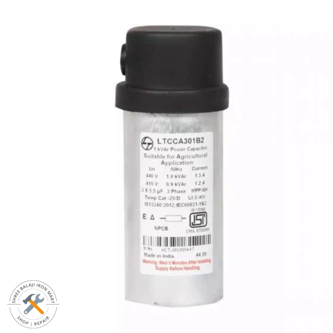 【Lucas】hd lc3 bk 3tb L&T Cylindrical Capacitor for Agriculture 3 kVAr 440 VAC - LTCCA303B2