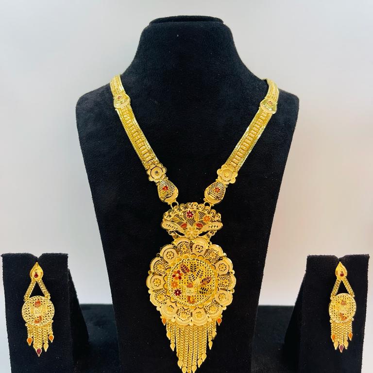 FORMING LONG HARAM | 1 Gram Gold Forming Jewellery | LH5002313 - 1