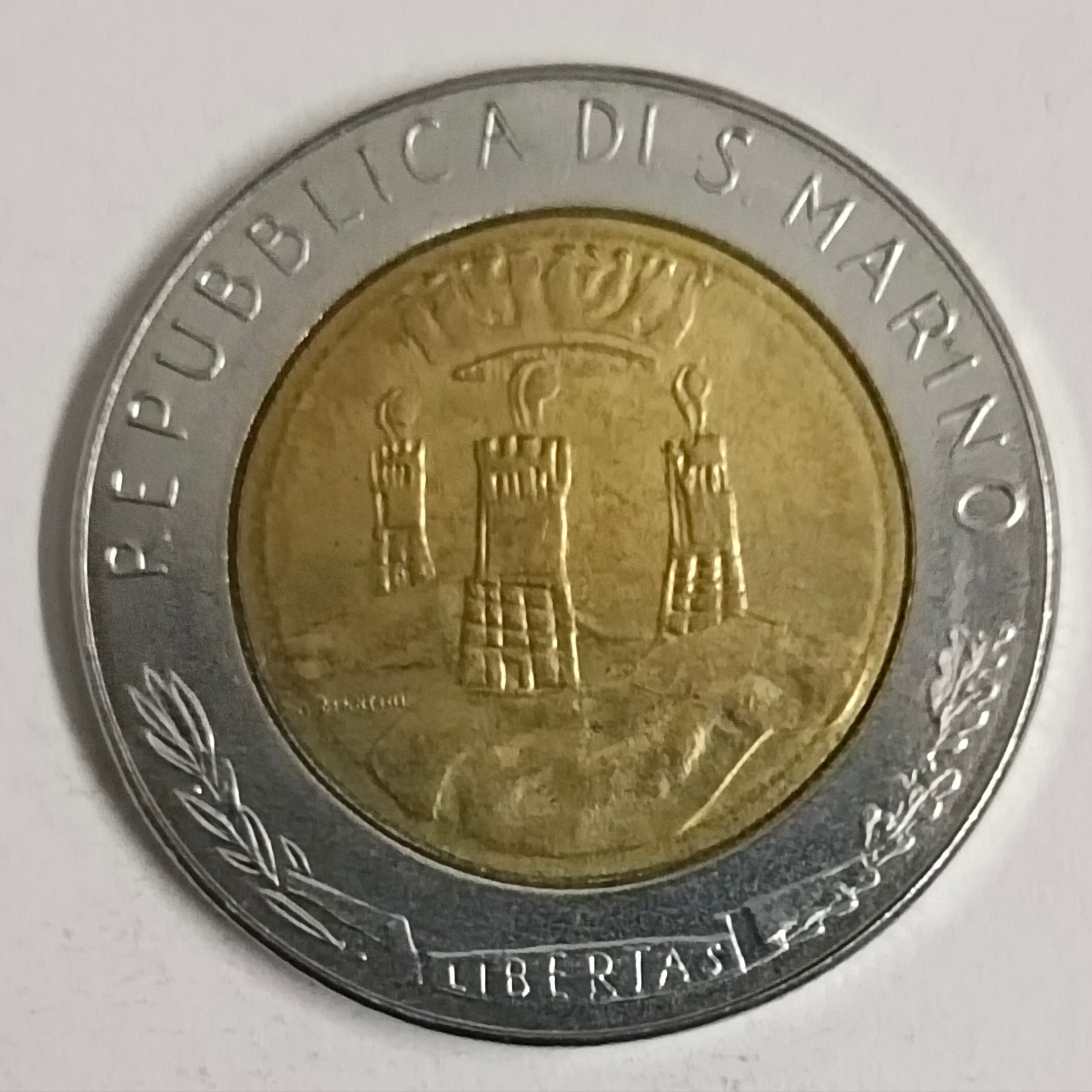 Buy San Marino 500 Lire 1982 Bimetallic world coin-Fight against