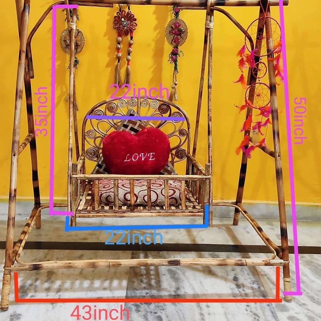BPP027- Cane Baby Jhula/ Swing For Photoshoot Purpose 📸