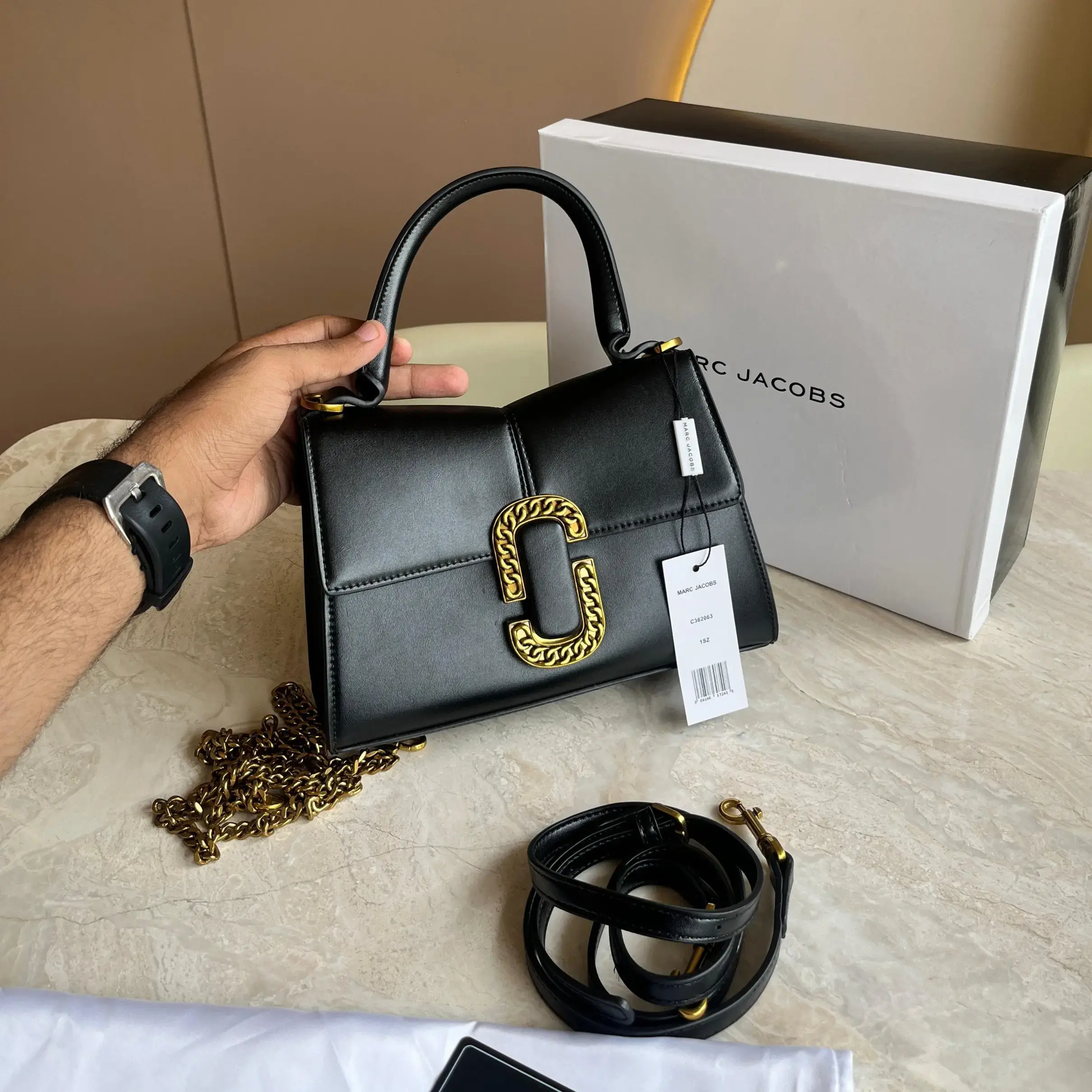 Buy Marc Jacob St Marc Top Handle bag online at best price