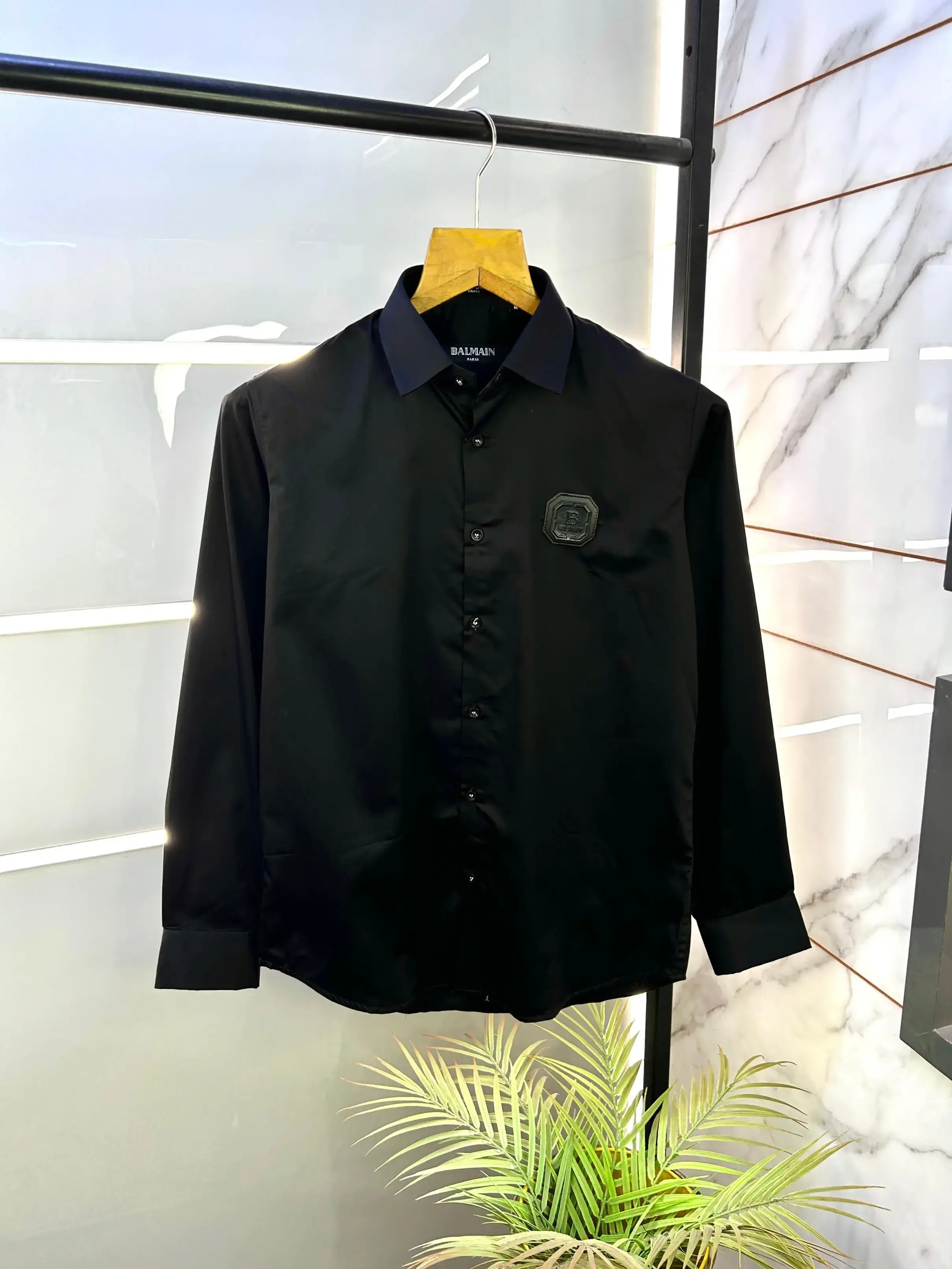 Buy Balmain Paris Reflective Print Shirt With Original Box