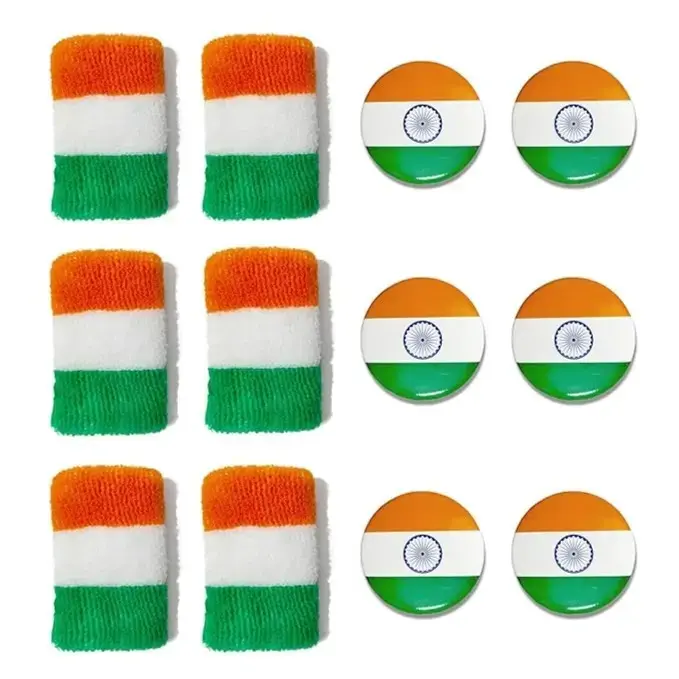 TRICOLOUR  BATCH + BANDS 3 PAIRS EACH - 1