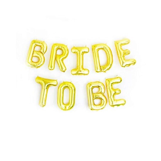 Bride to Be Hanging Letter Foil Balloon - 1